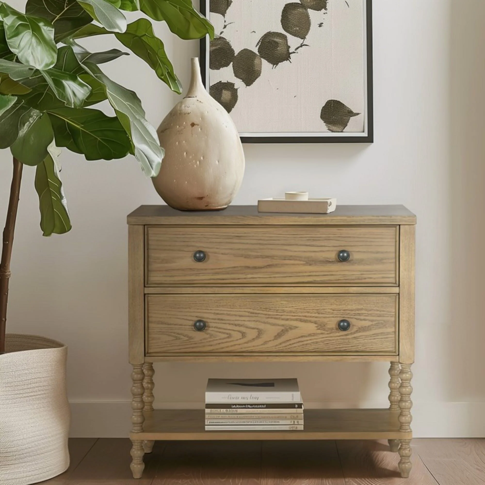 2 Drawer Accent Chest - Natural - Image 2