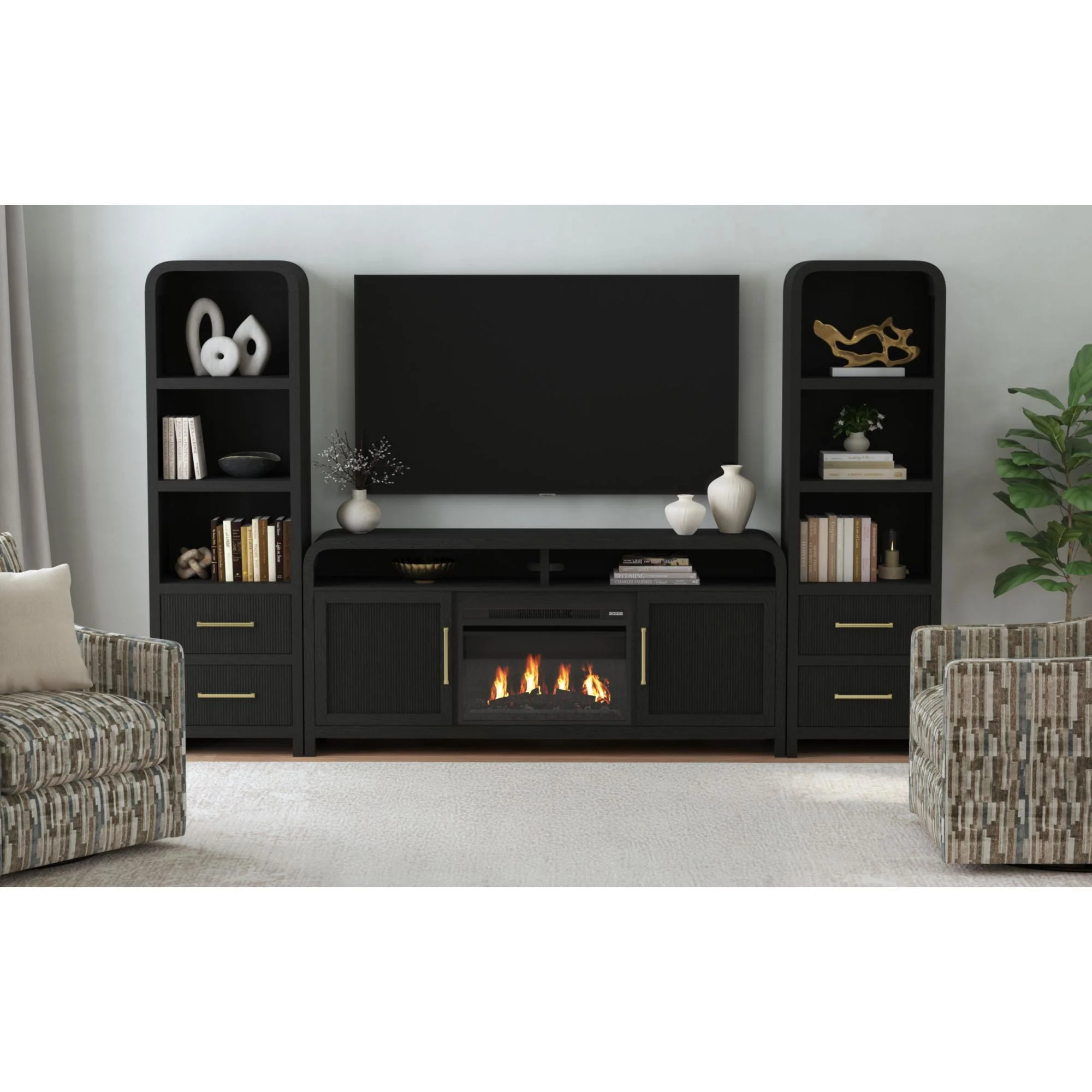 23" Fireplace Insert - Black - Image 4
