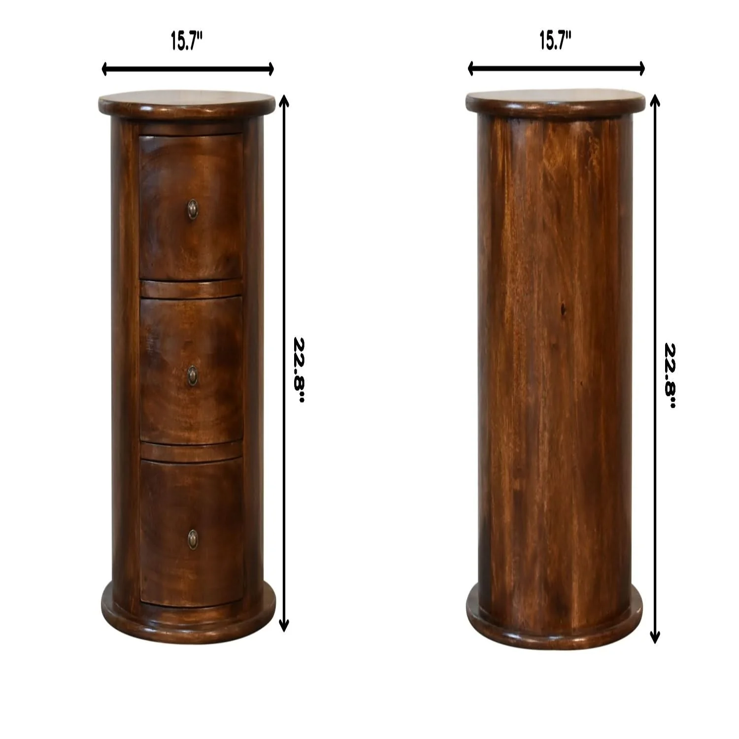3 Drawer Drum - Chestnut - Image 4