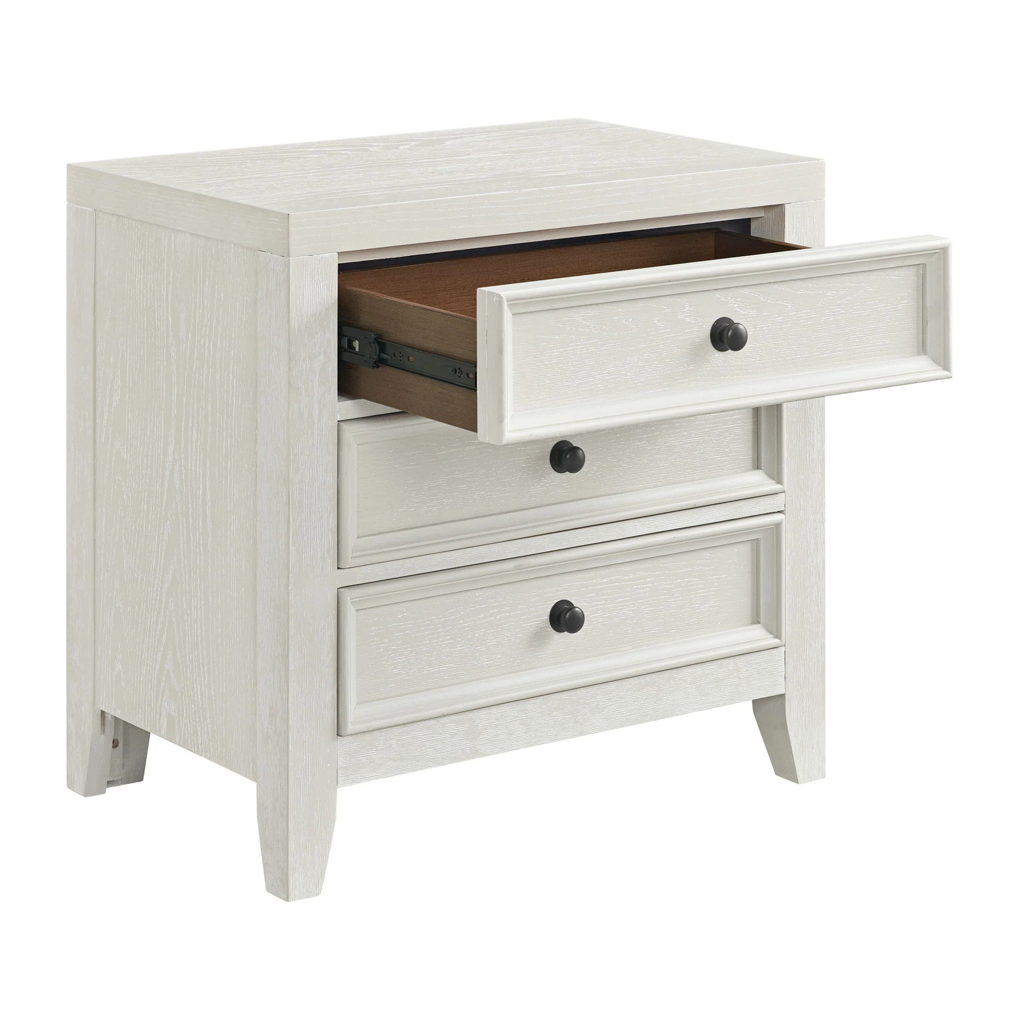 3 Drawer Nightstand With USB Charging Port - Image 7