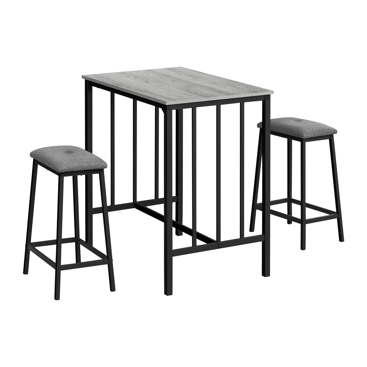3 Pieces Dining Set, Counter Height, Rectangular, Small, Contemporary & Modern - Image 3