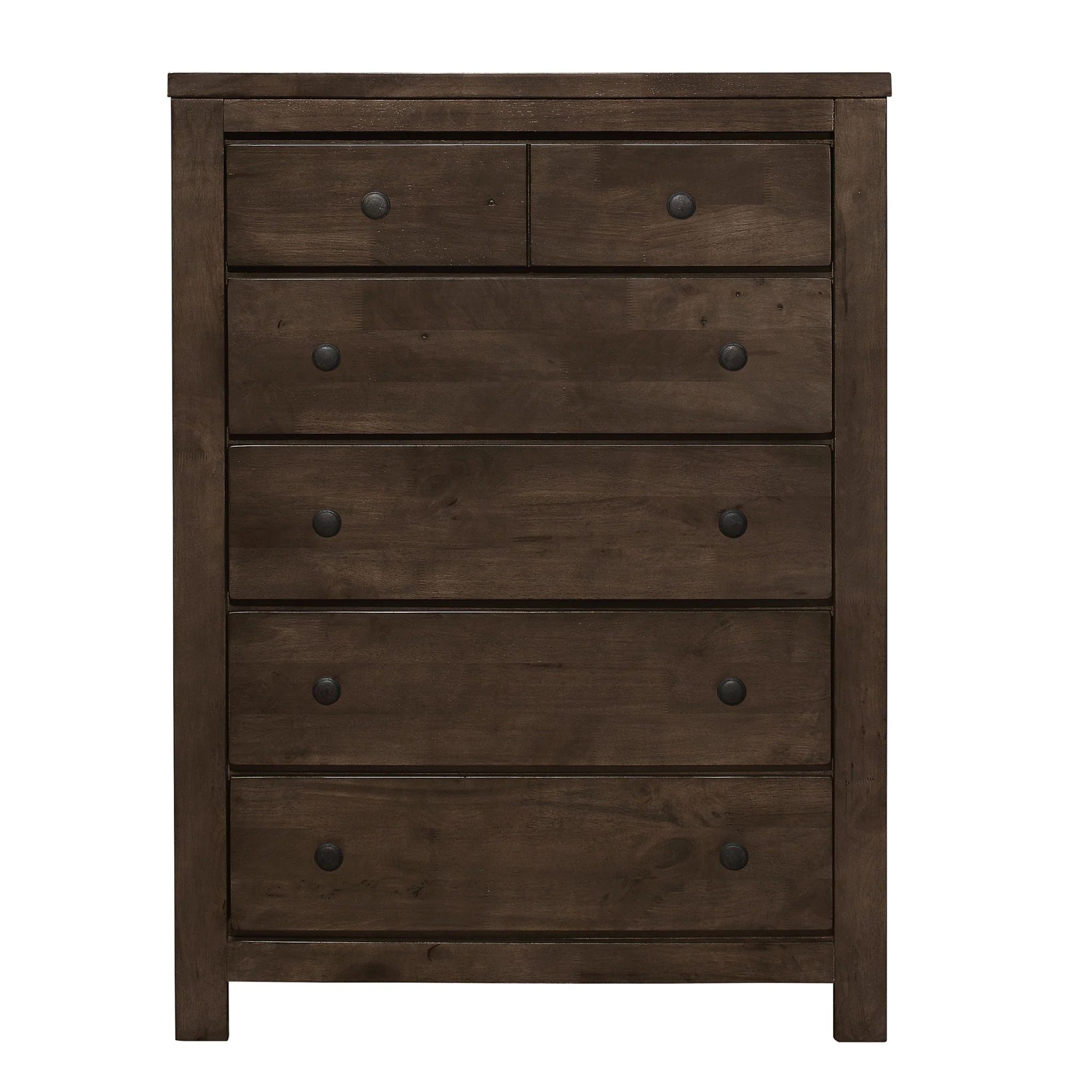 5 Drawer Chest, 1 Piece - Brown - Image 3