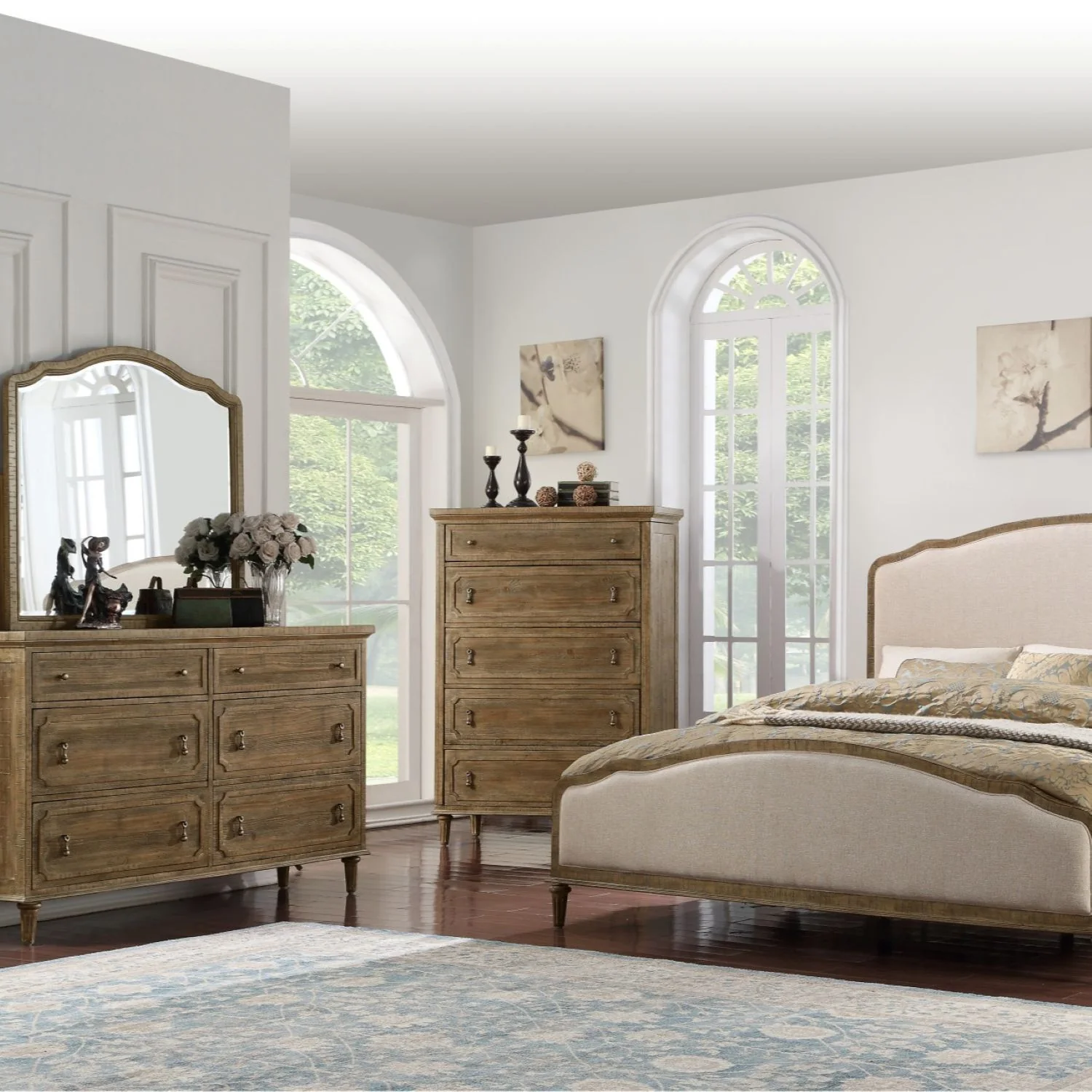 5 Drawer Chest With Construction - Taupe - Image 4