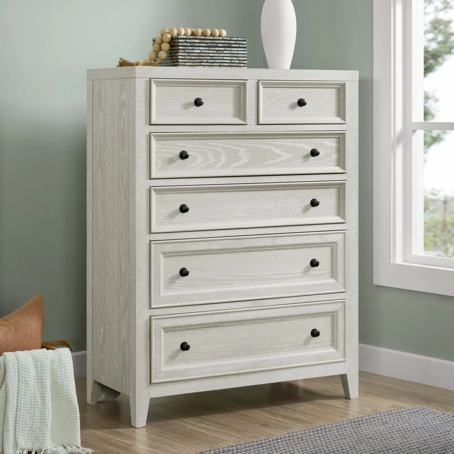 6 Drawer Chest With Knobs And Smooth Slides - Image 5