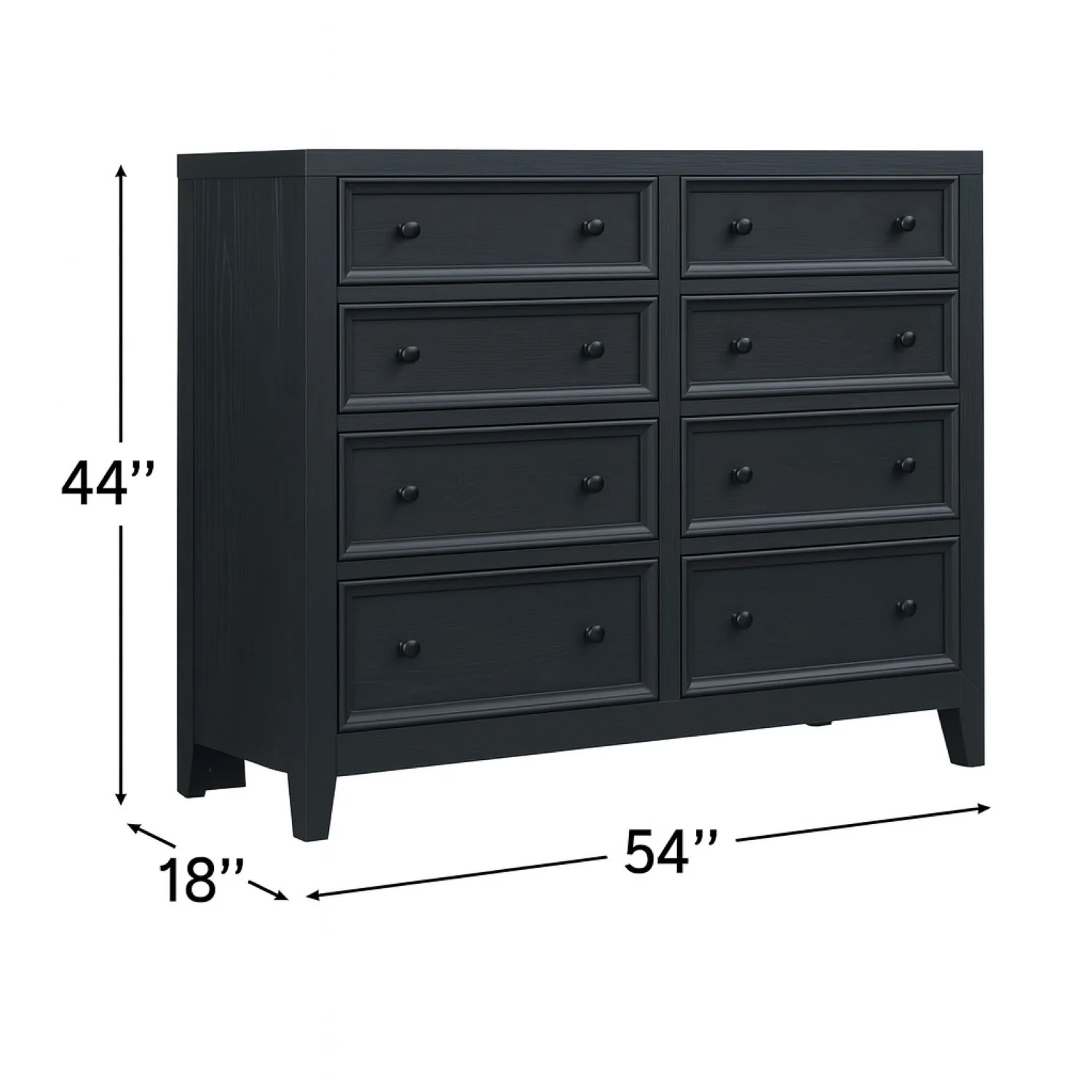 8 Drawer Dresser With Framed Fronts And Smooth Metal Glides - Image 8