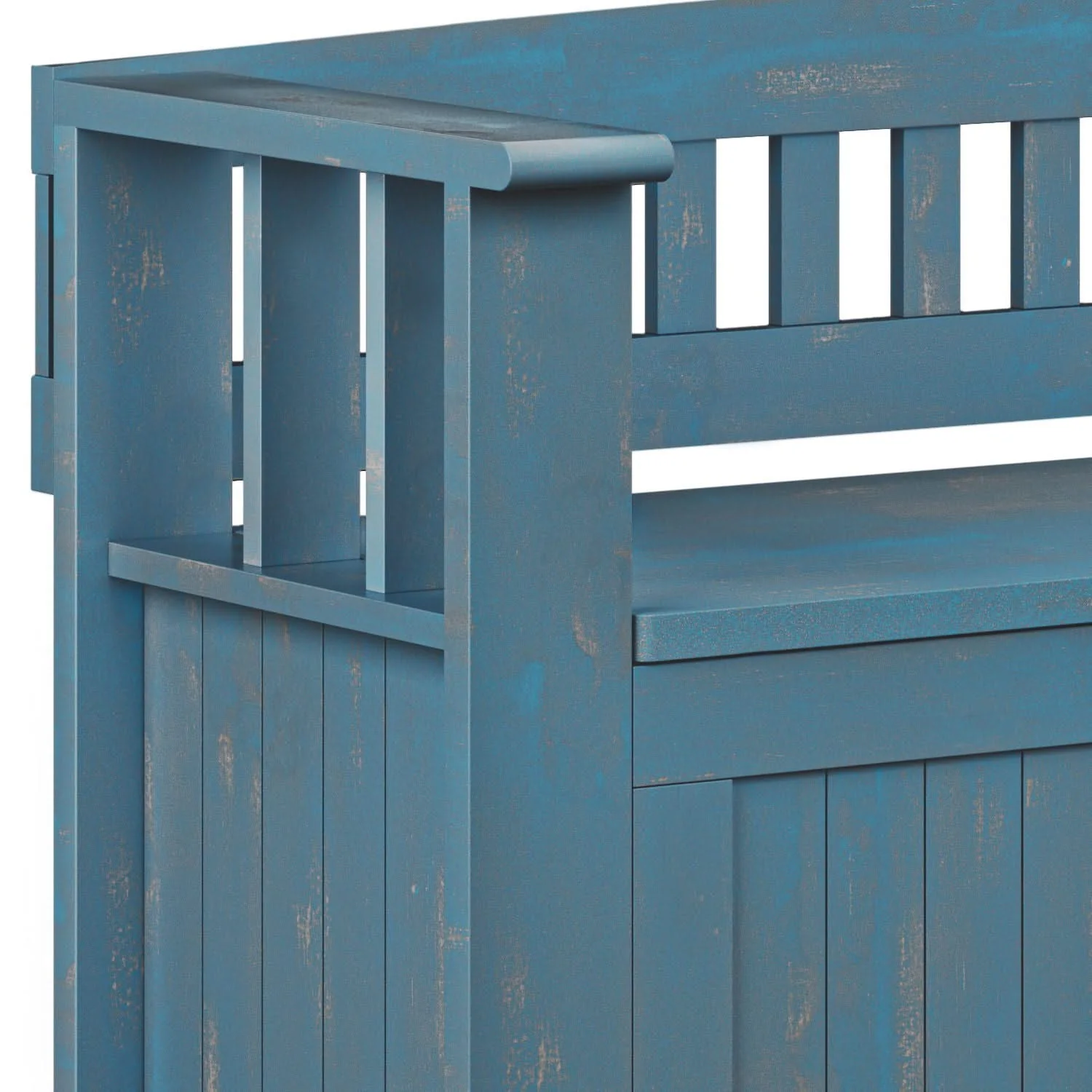 Acadian - Entryway Storage Bench, Handcrafted - Image 15