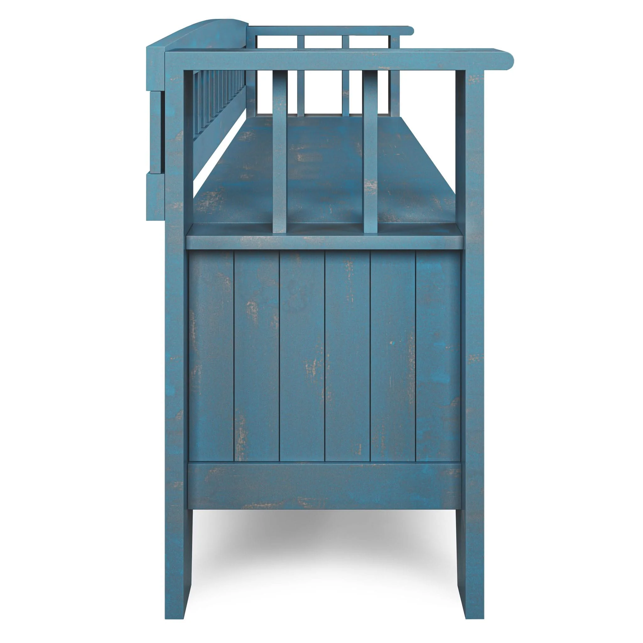 Acadian - Entryway Storage Bench, Handcrafted - Image 16