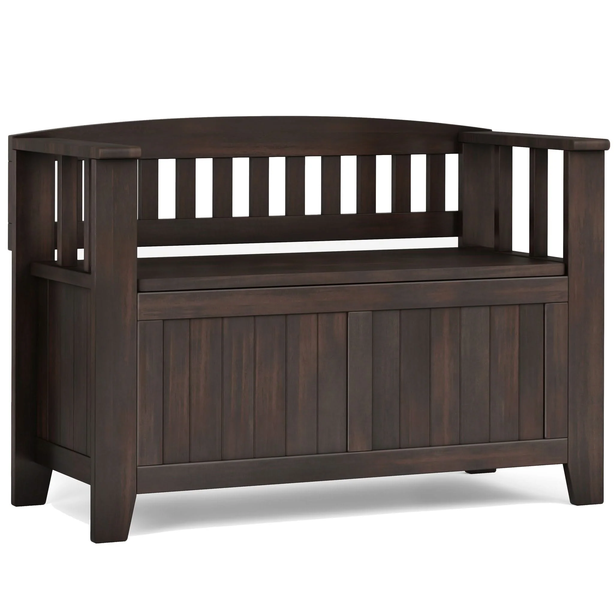 Acadian - Entryway Storage Bench, Handcrafted - Image 17