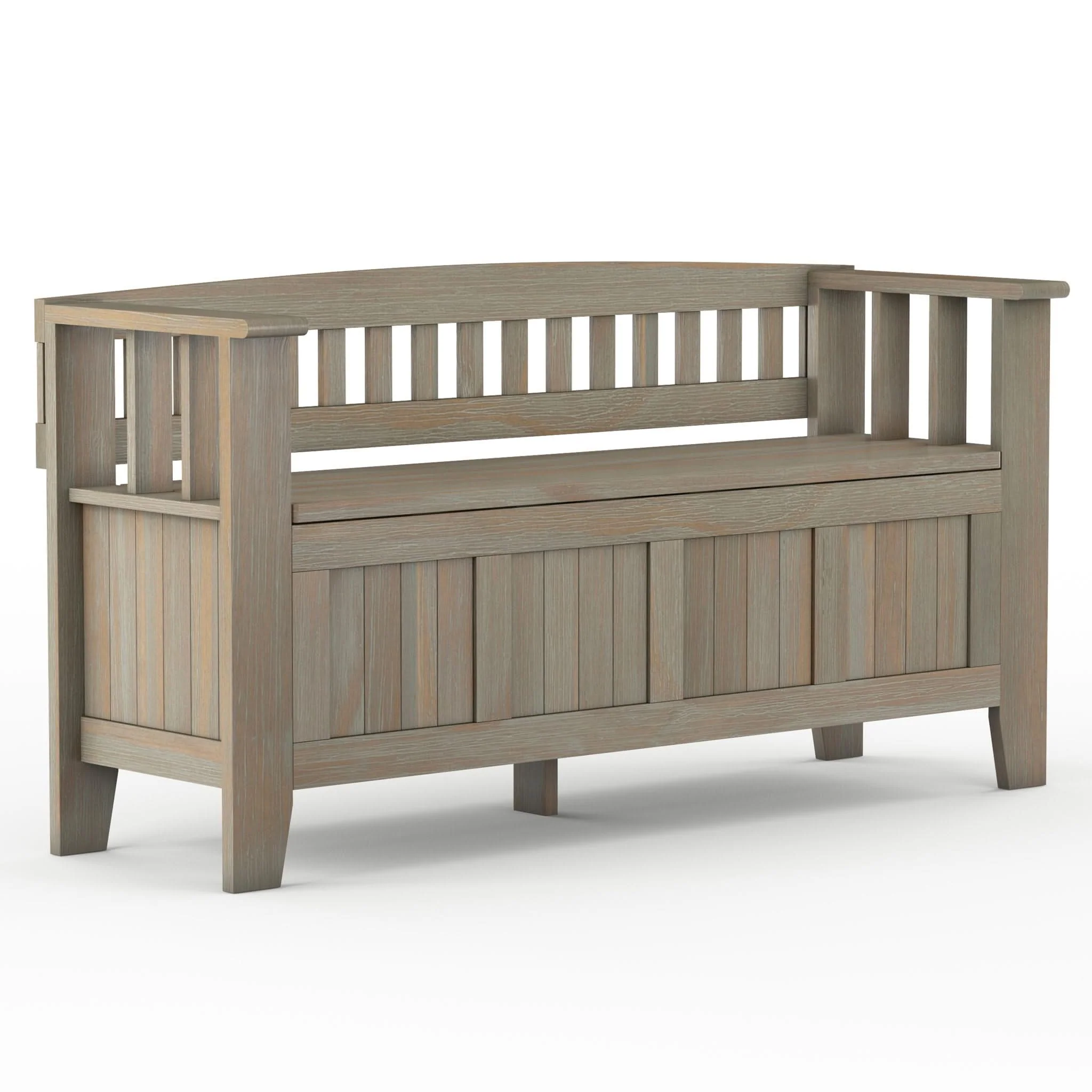 Acadian - Entryway Storage Bench, Handcrafted - Image 2