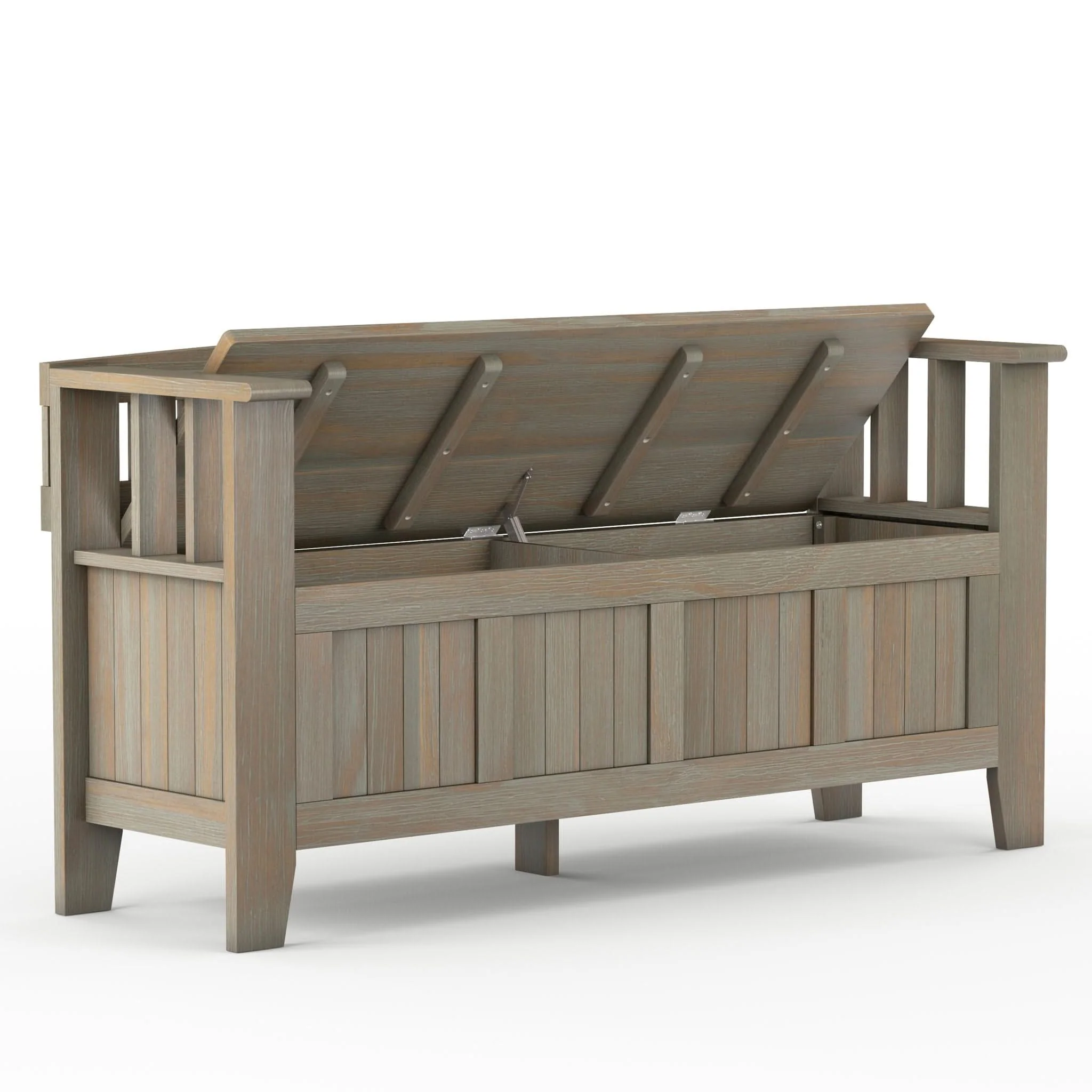 Acadian - Entryway Storage Bench, Handcrafted - Image 20