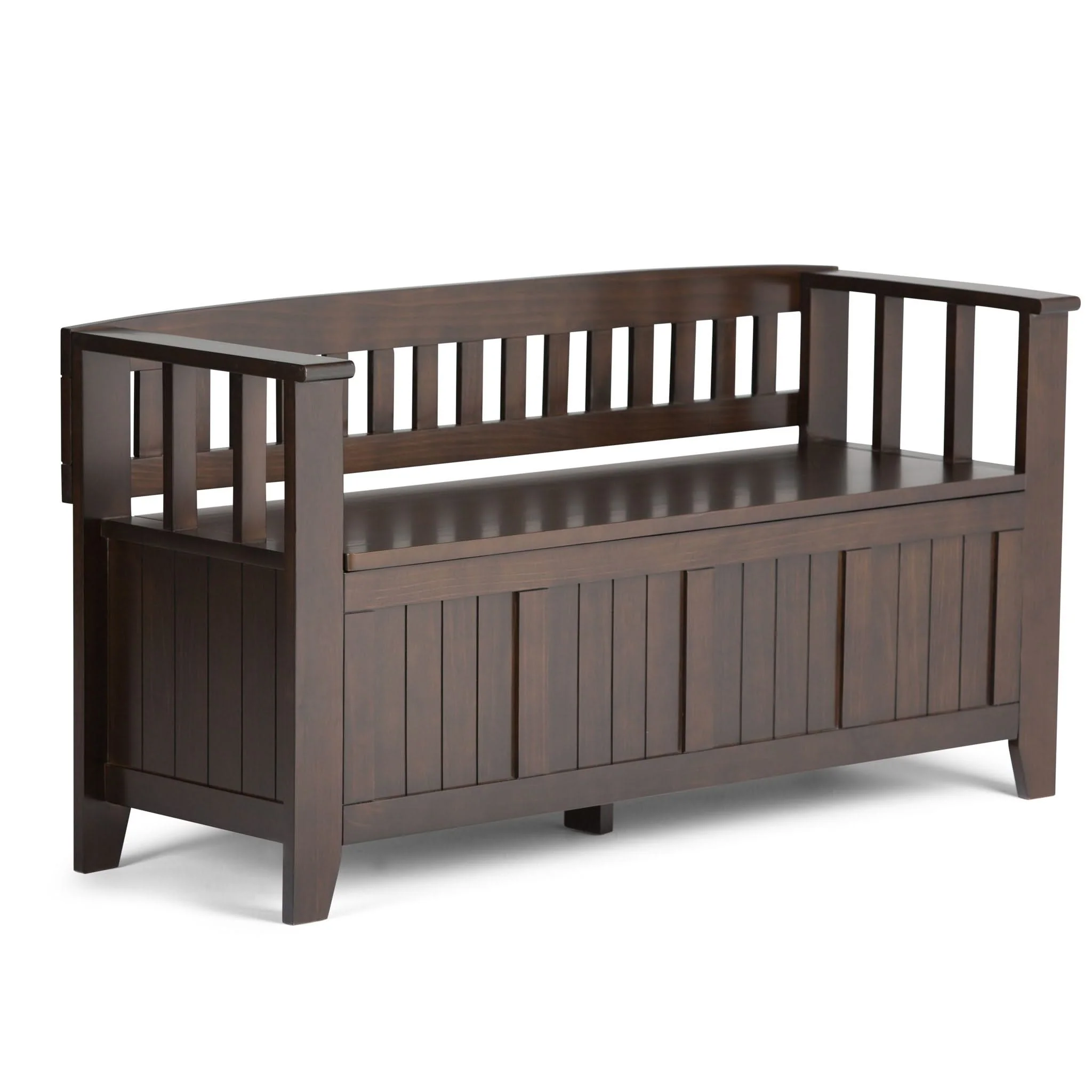 Acadian - Entryway Storage Bench, Handcrafted - Image 3
