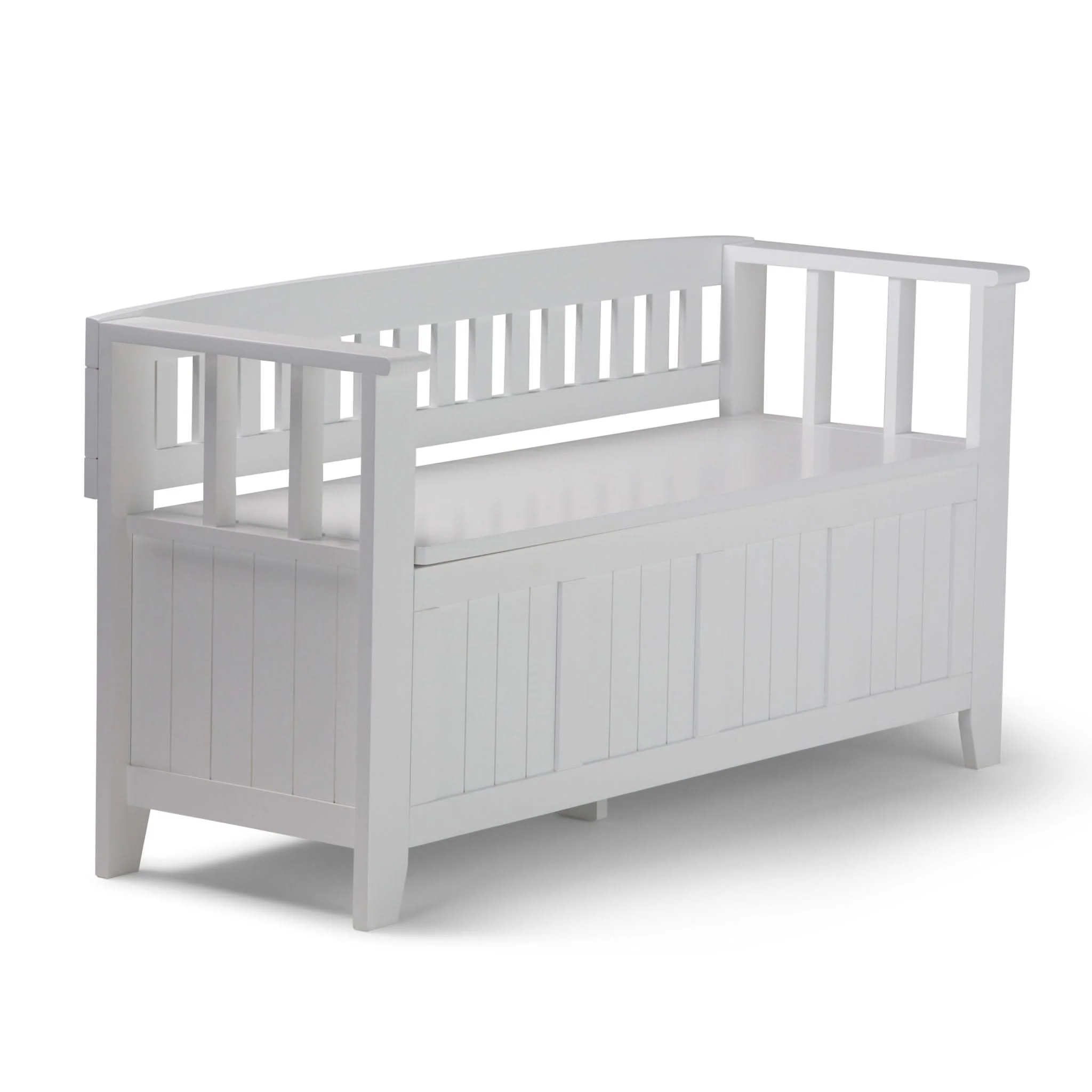 Acadian - Entryway Storage Bench, Handcrafted - Image 6