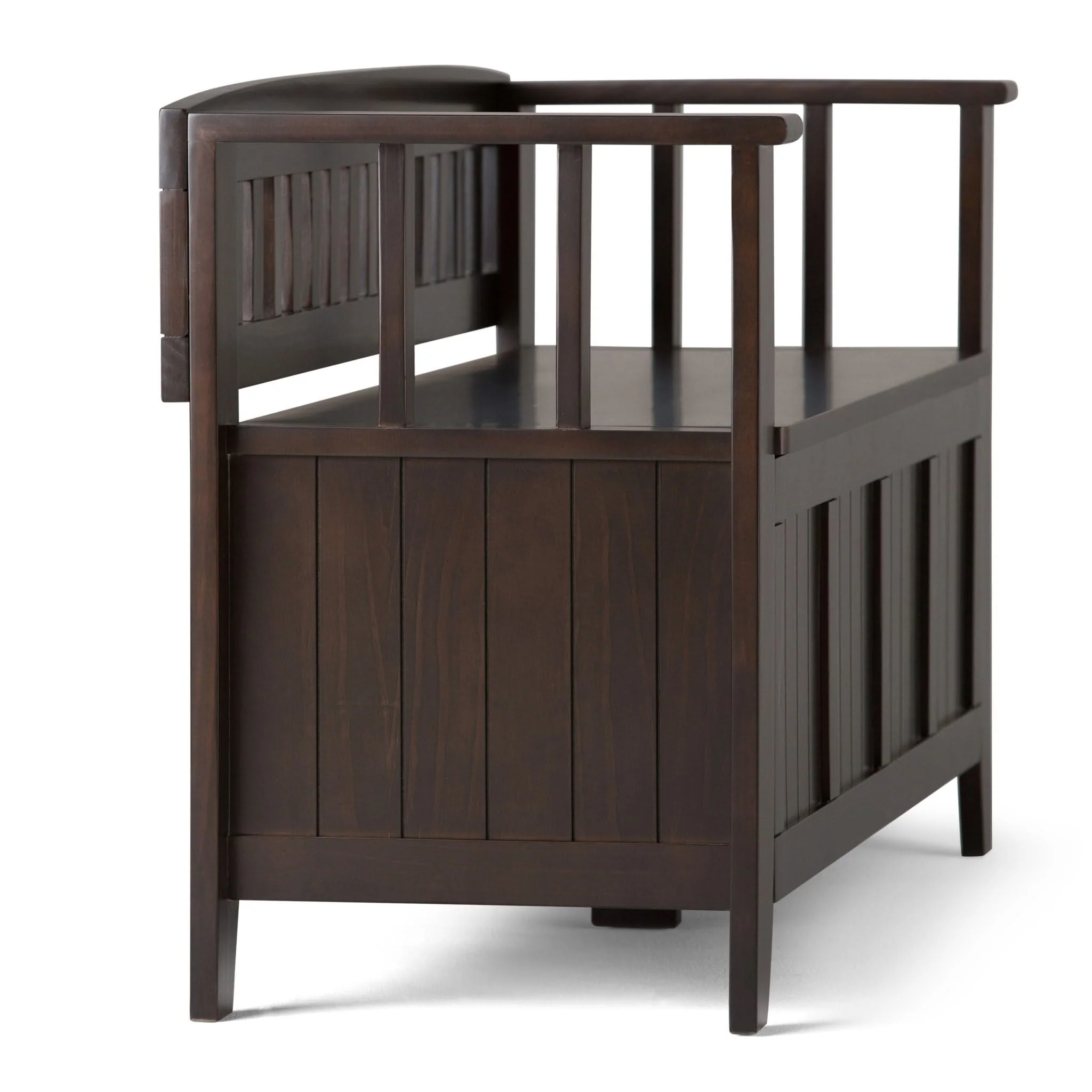 Acadian - Entryway Storage Bench, Handcrafted - Image 9