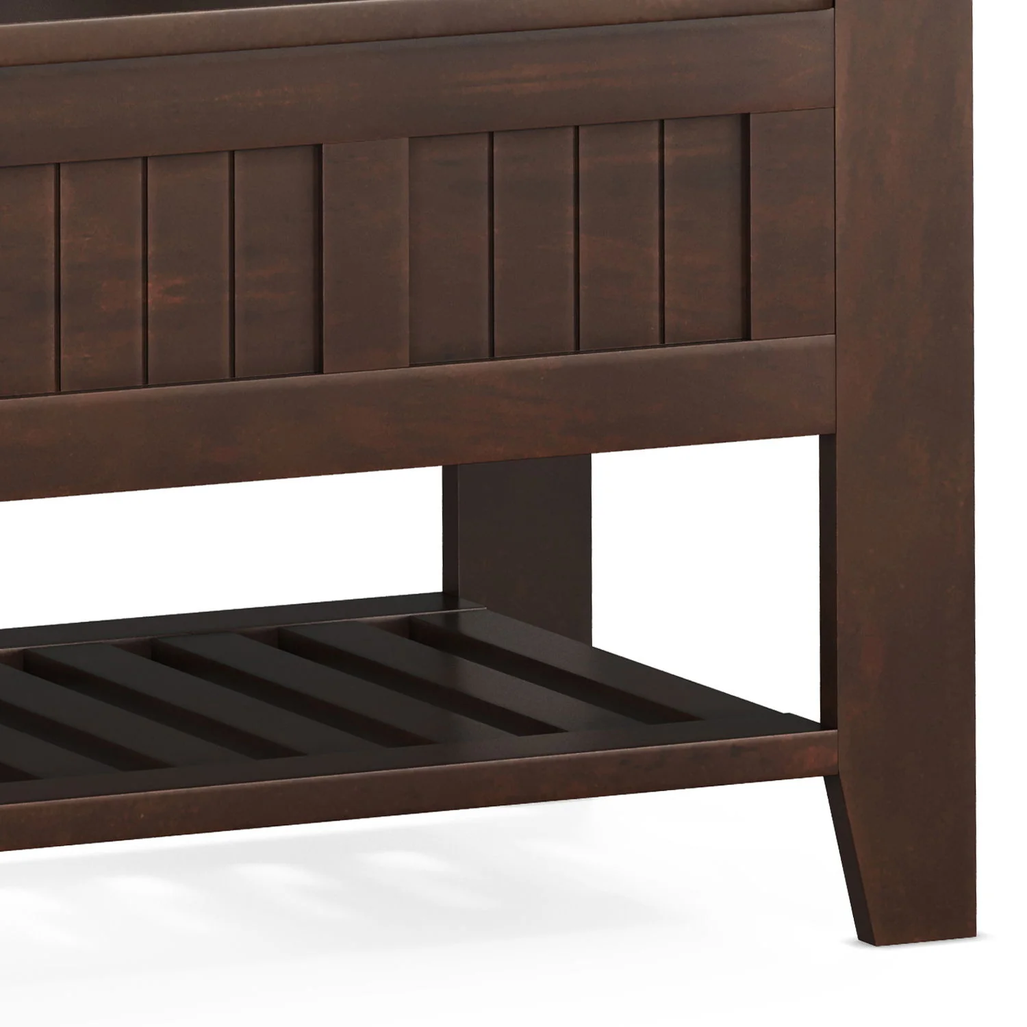Acadian - Entryway Storage Bench With Shelf - Brown - Image 3