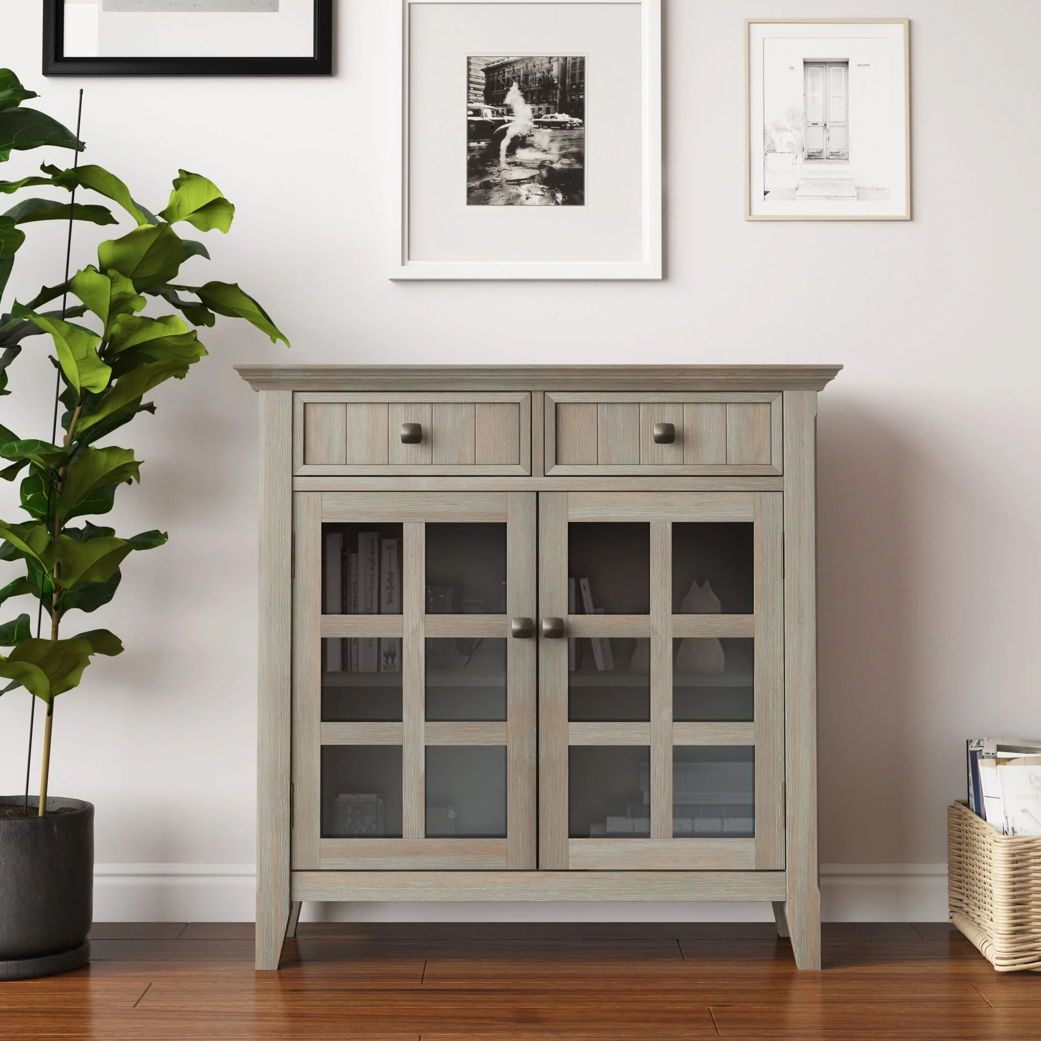Acadian - Handcrafted Entryway Storage Cabinet - Image 5
