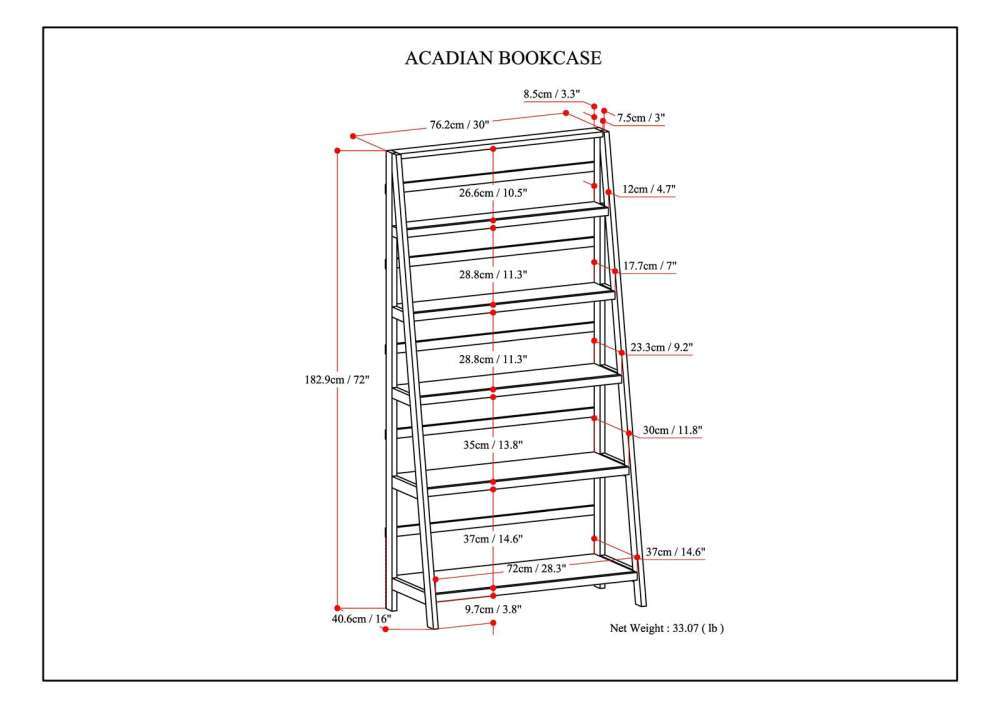 Acadian - Handcrafted Wide Bookcase - Image 2