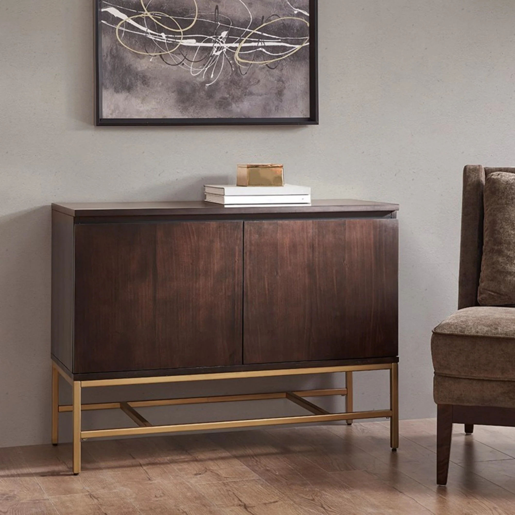 Accent Cabinet With Storage - Morocco / Gold - Image 2