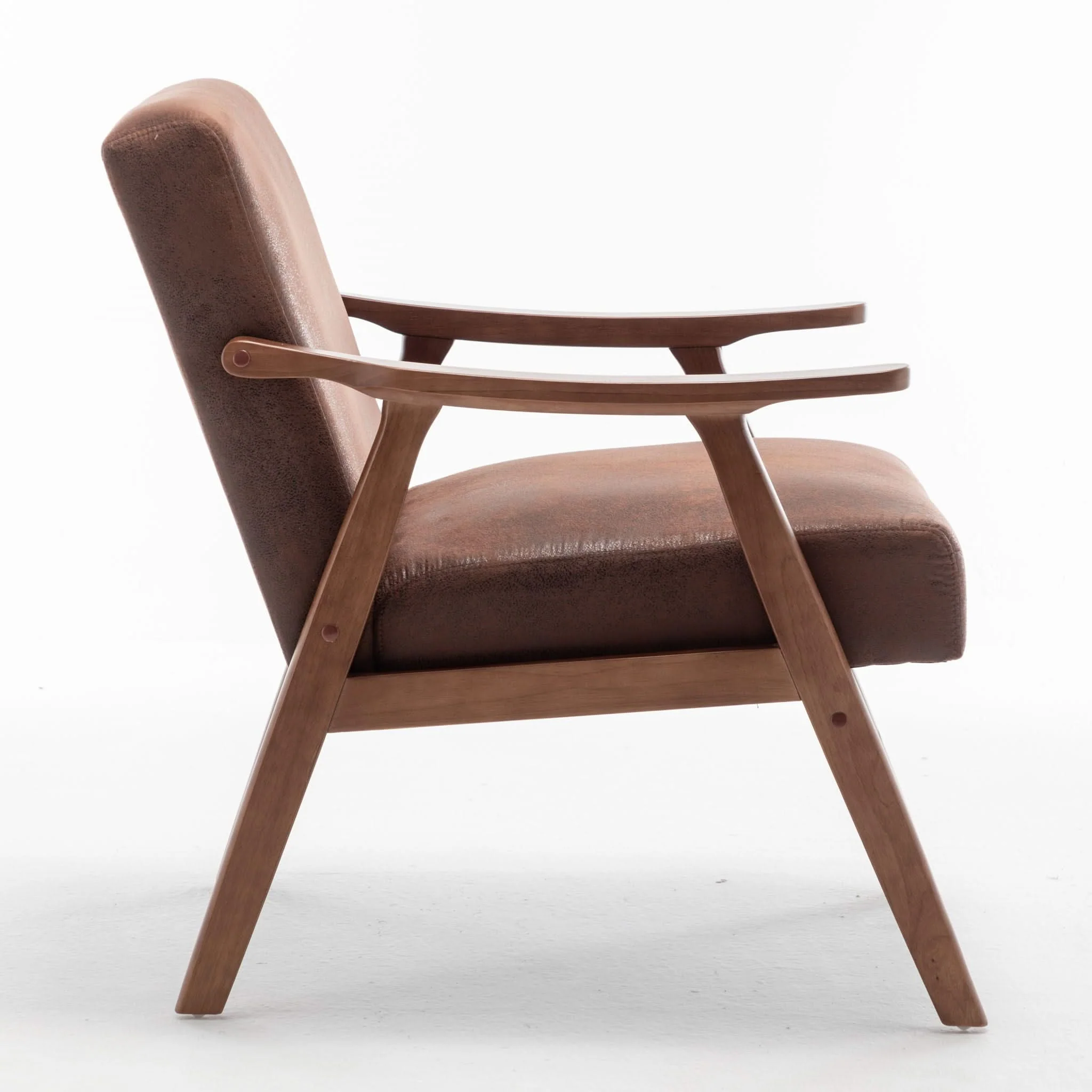 Accent Chair, Classic Mid Century Modern For Extra Seating - Image 11