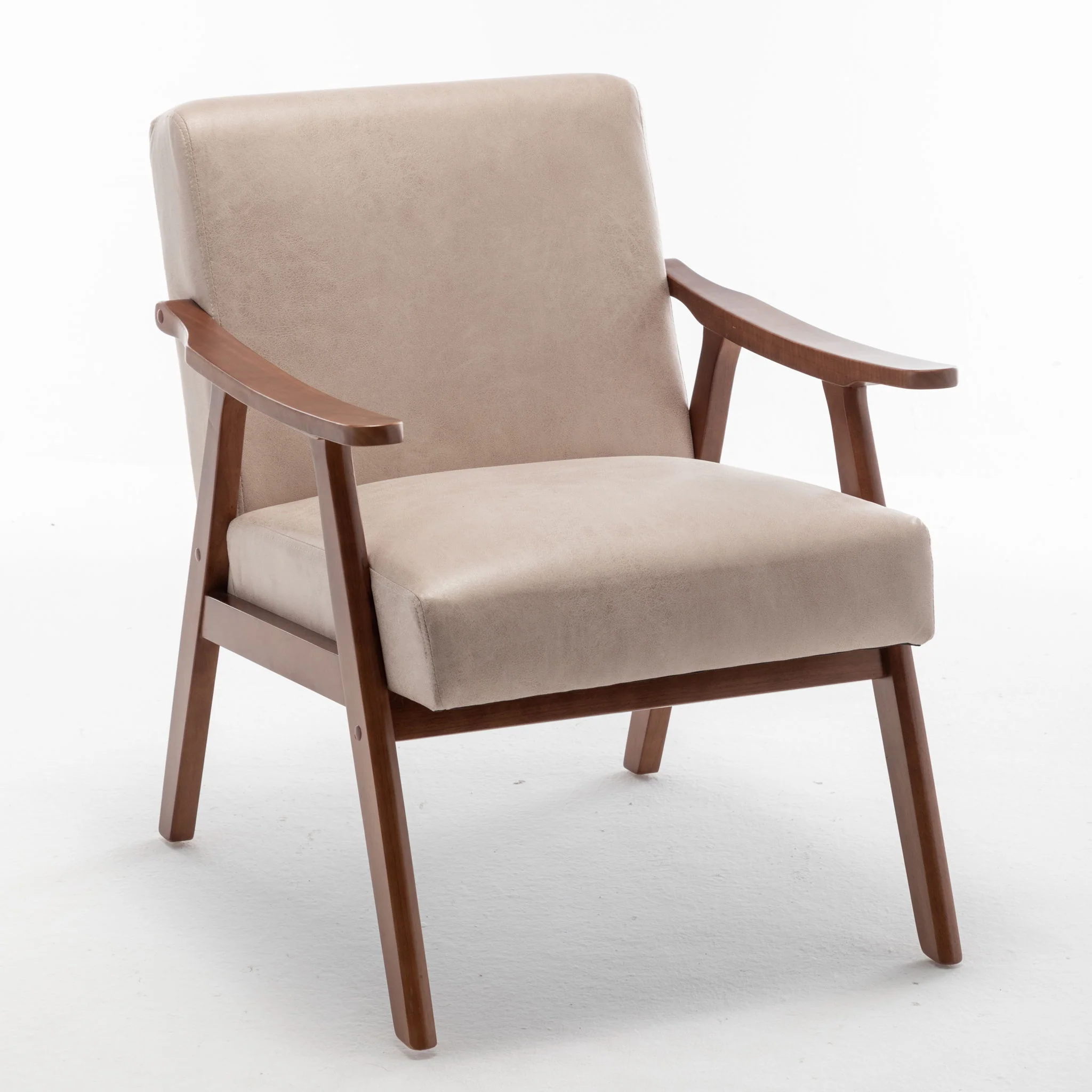 Accent Chair, Classic Mid Century Modern For Extra Seating - Image 20