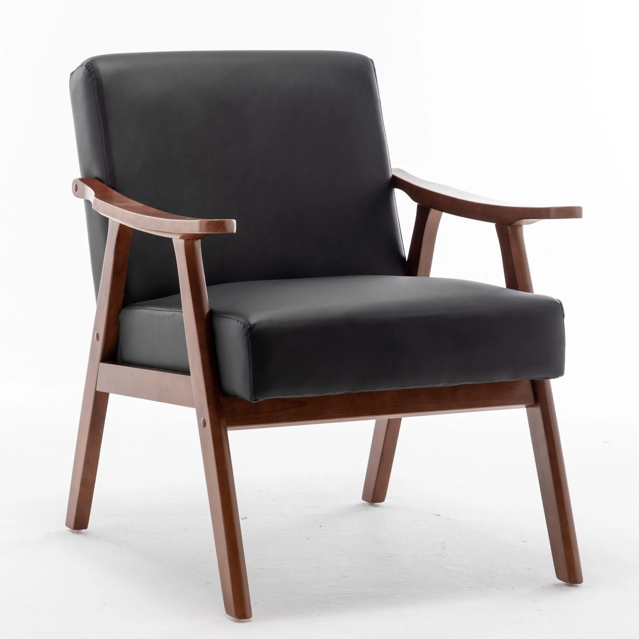 Accent Chair, Classic Mid Century Modern For Extra Seating - Image 25