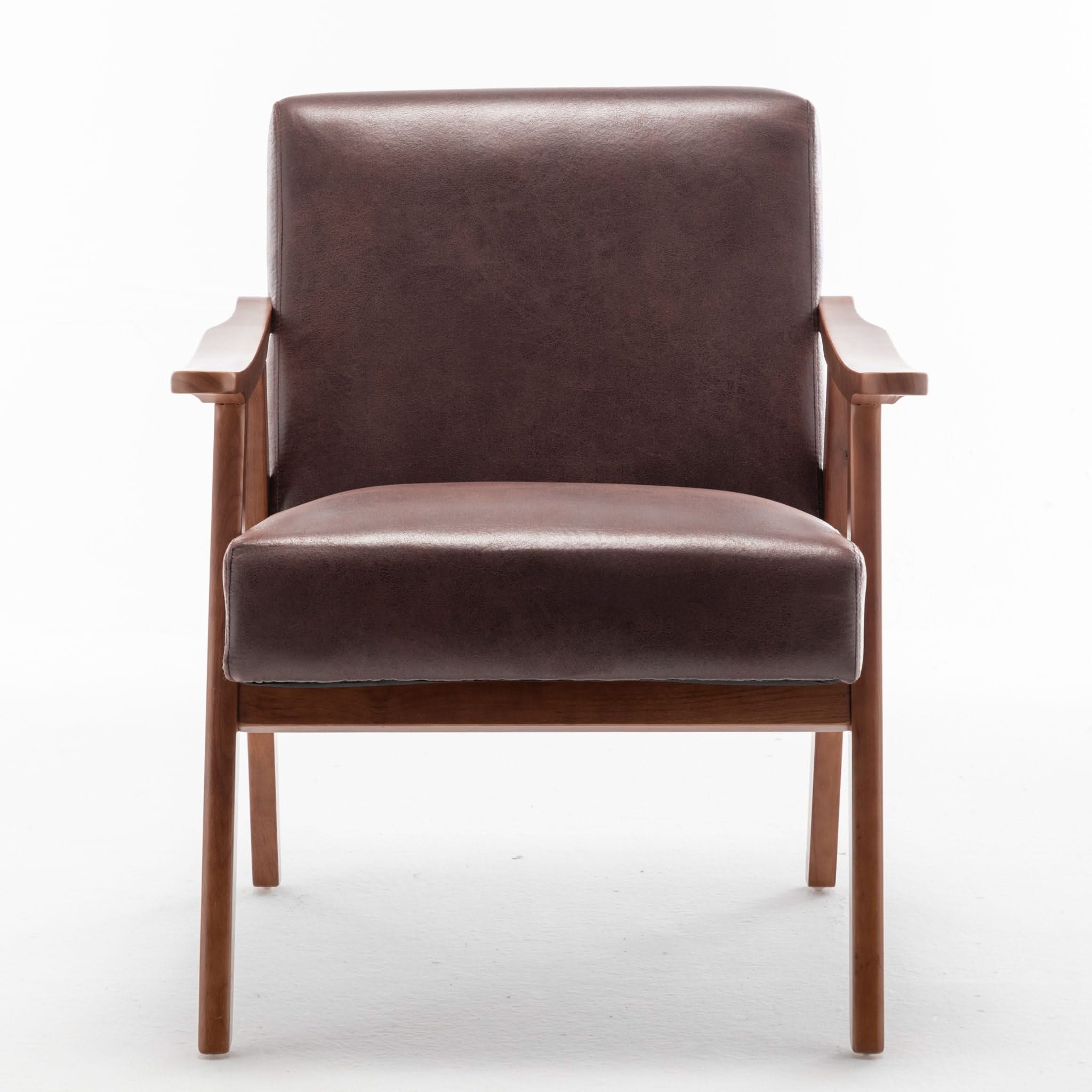 Accent Chair, Classic Mid Century Modern For Extra Seating - Image 4