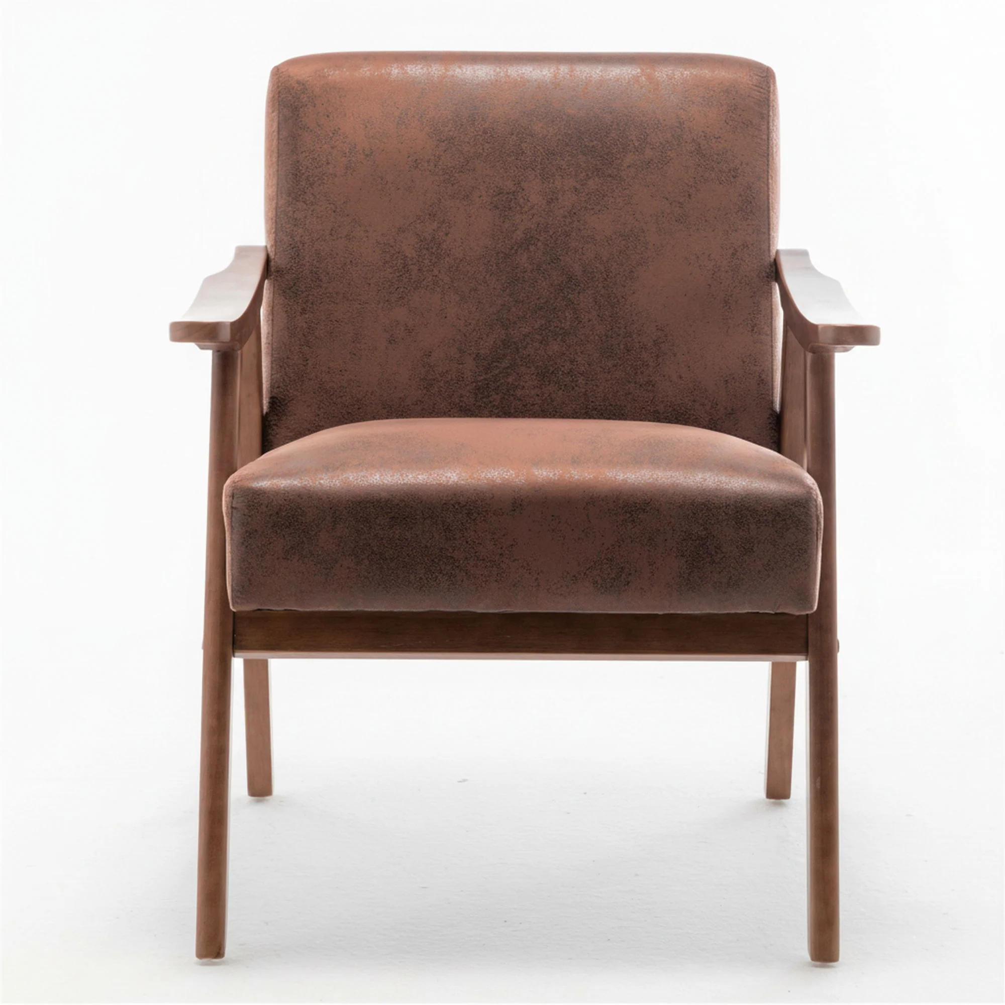 Accent Chair, Classic Mid Century Modern For Extra Seating - Image 5