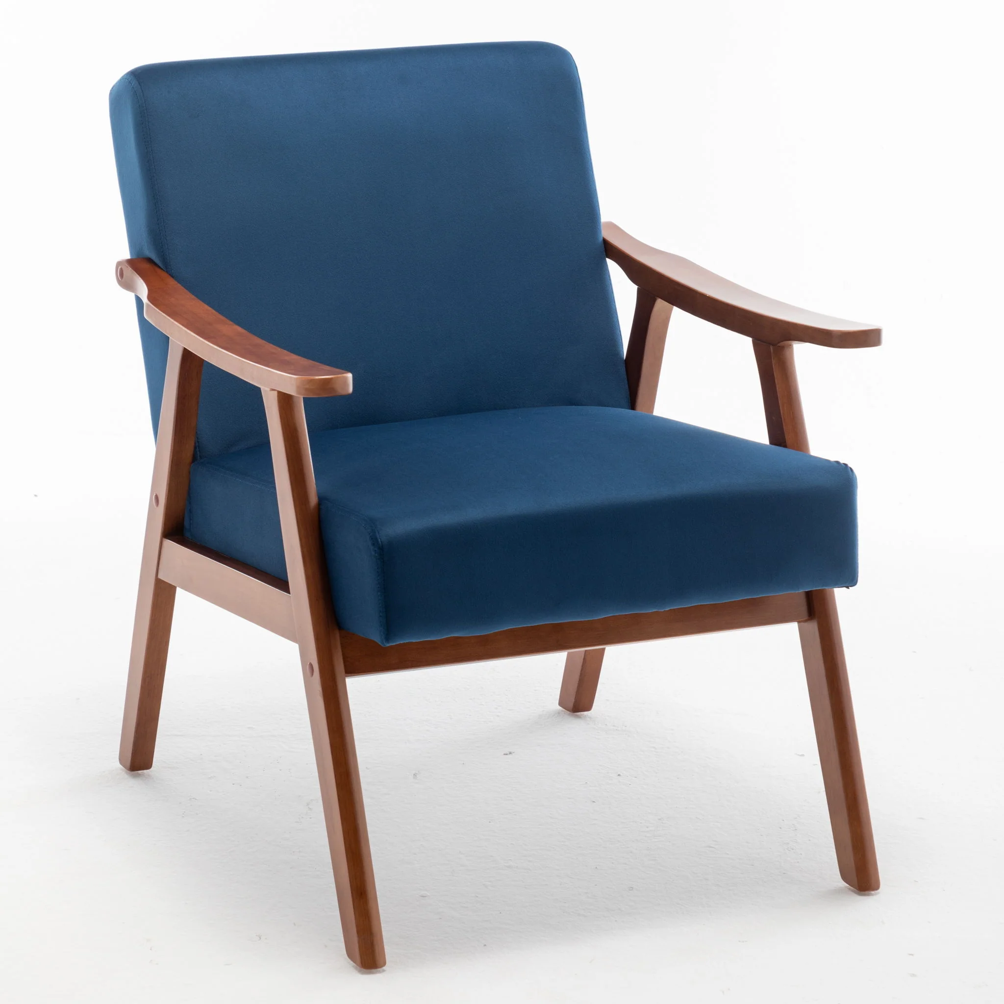 Accent Chair, Classic Mid Century Modern For Extra Seating - Image 6