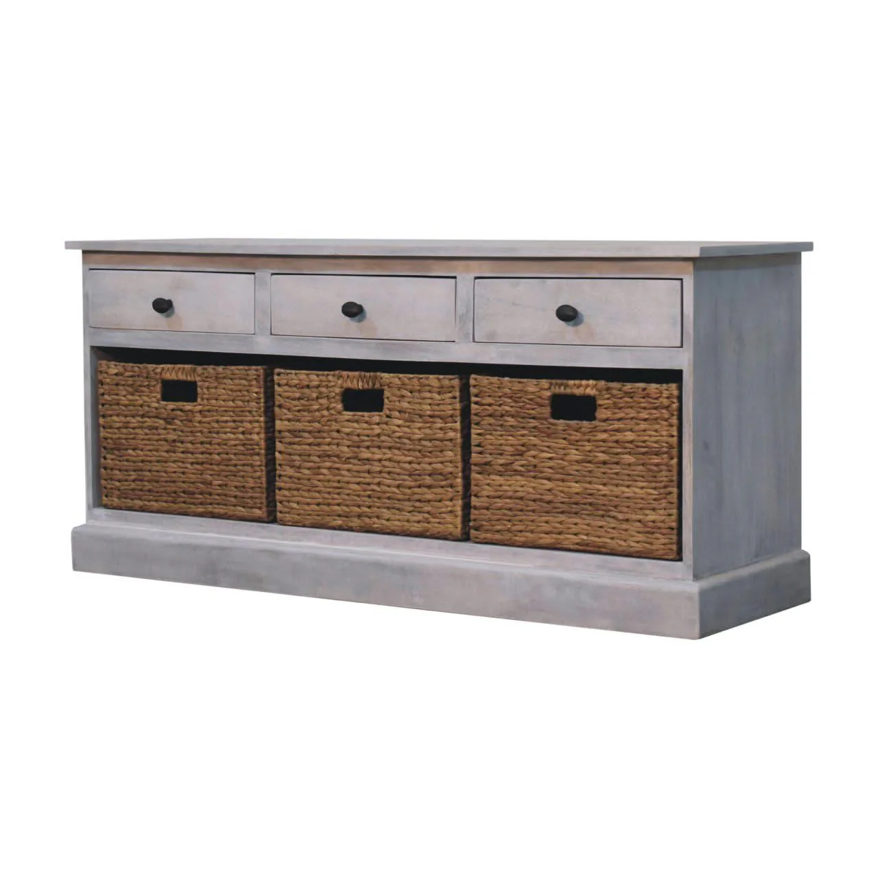 Basket Storage Cabinet - Gray Ash - Image 3