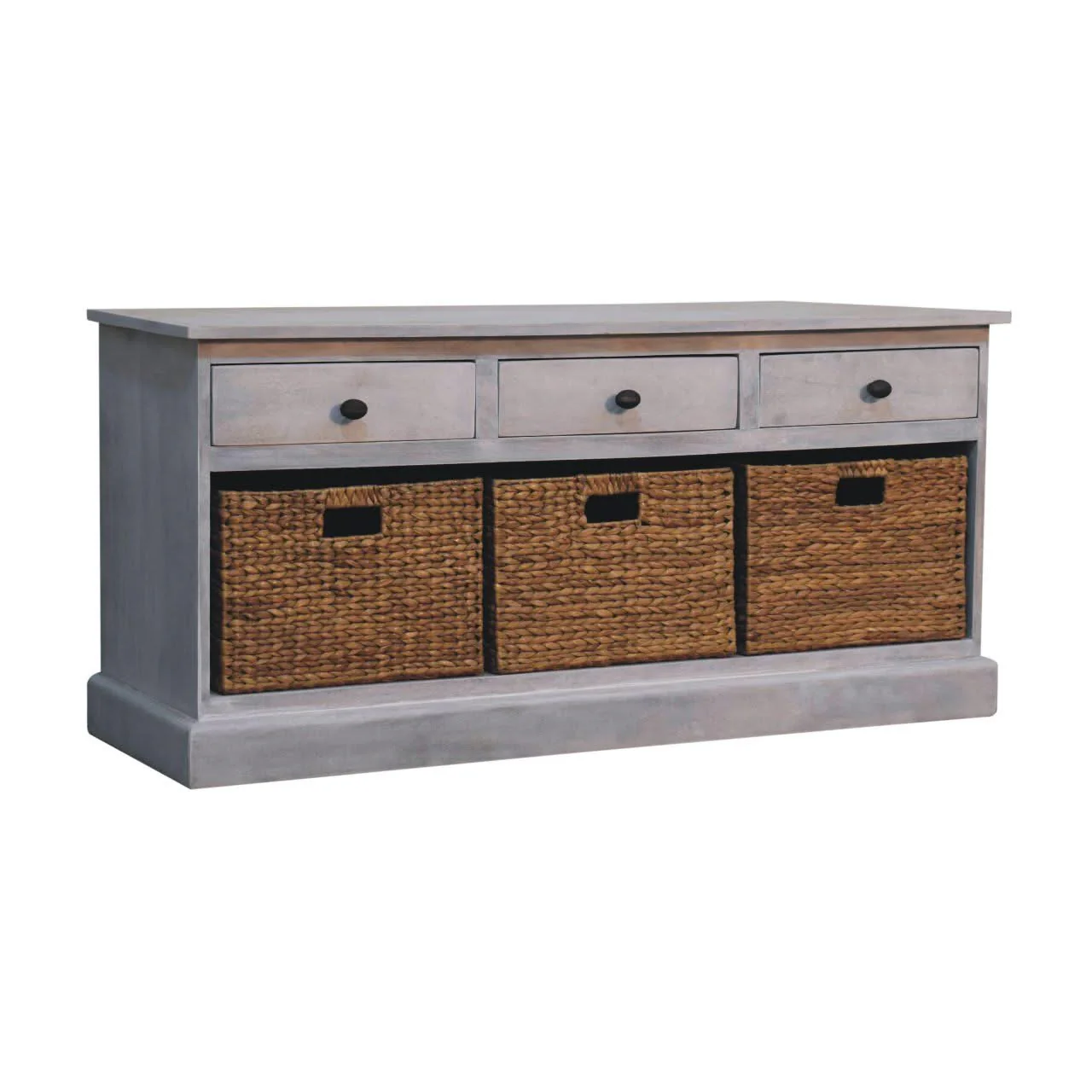 Basket Storage Cabinet - Gray Ash - Image 4