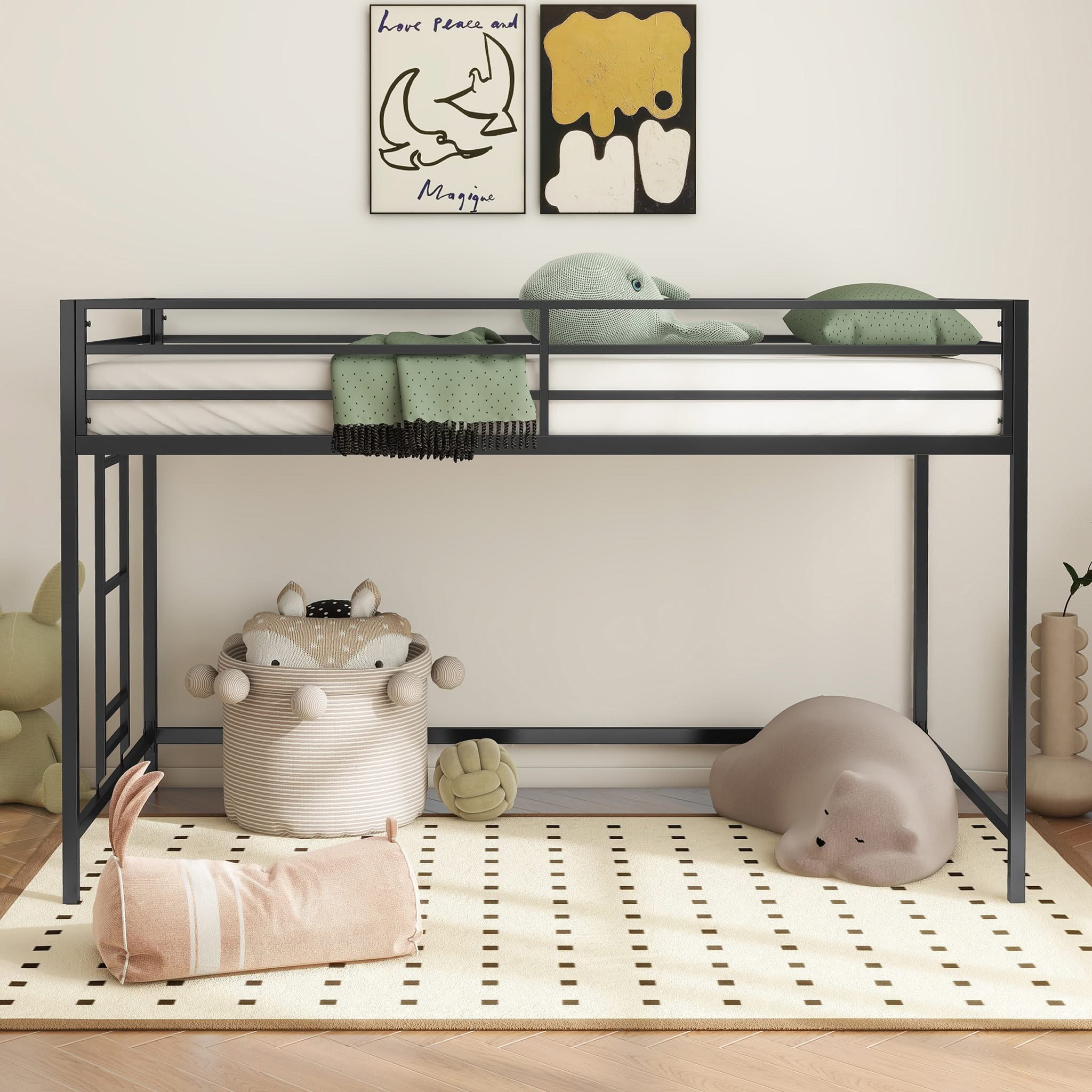 Adam - Twin Loft Bunk - Black - Image 2