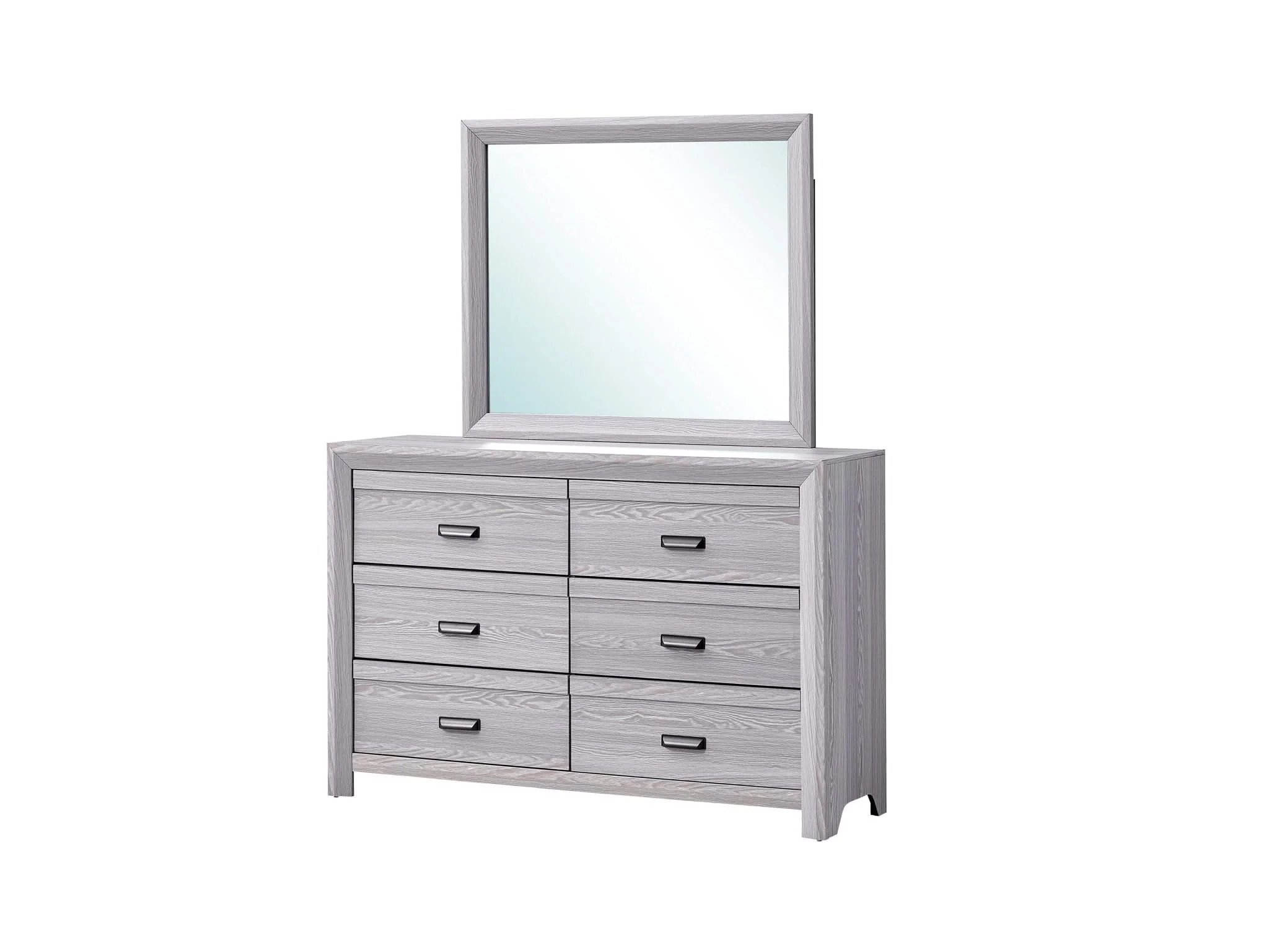Adelaide - King 4 Piece Upholstered Bedroom Set - Drift Wood - Image 3