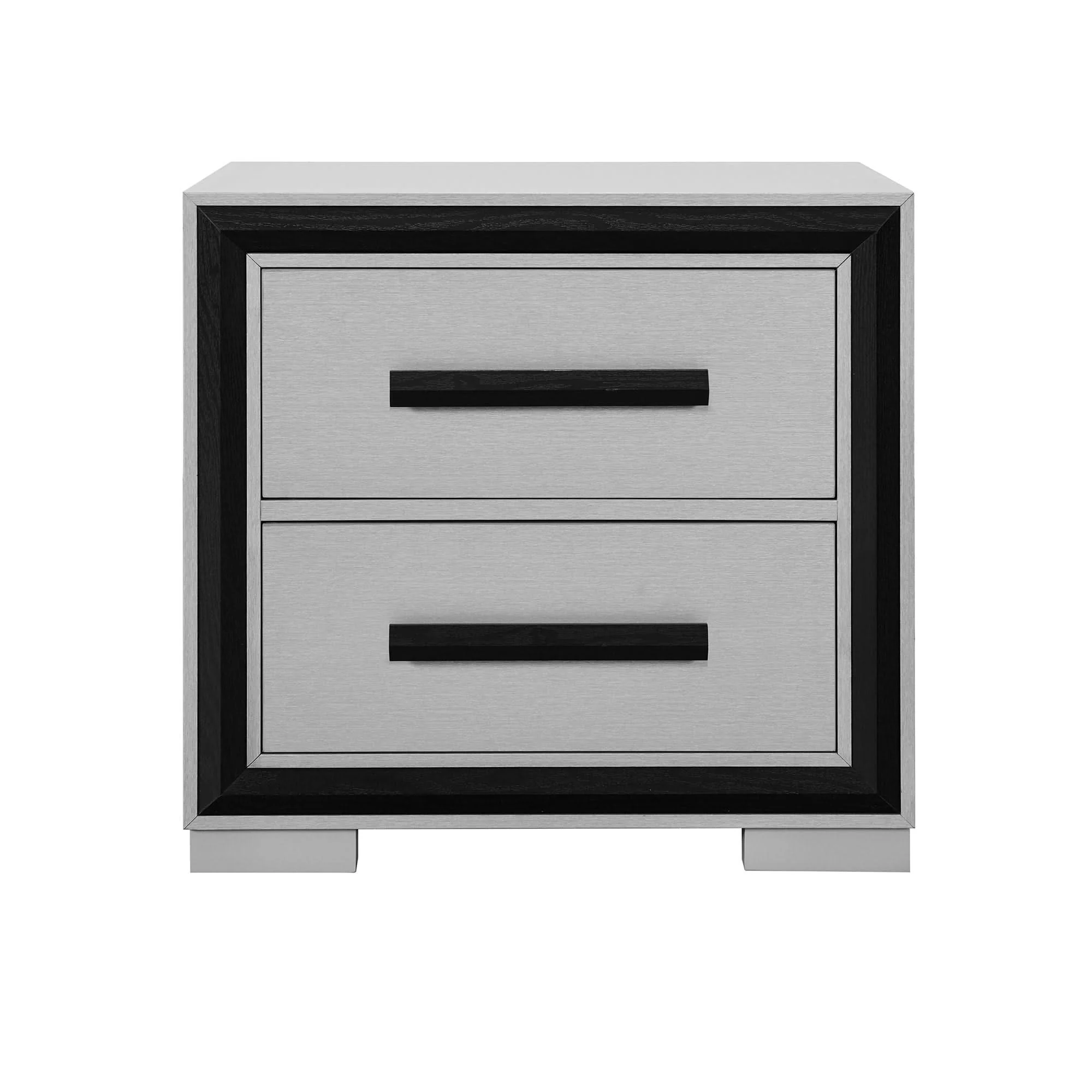 Adelaide - Nightstand With Cooler And Speaker - Gray / Black - Image 4