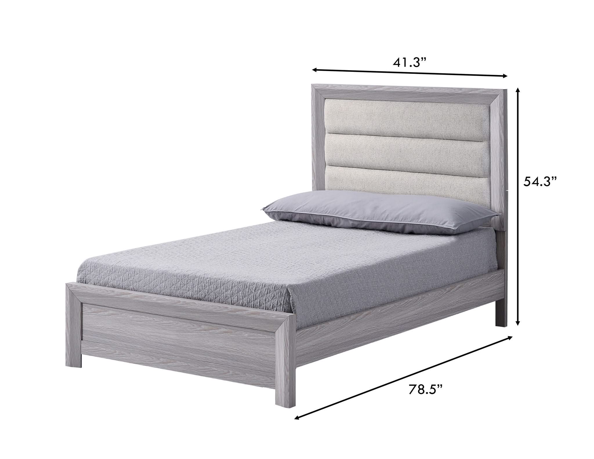 Adelaide - Upholstered Twin Bed - Drift Wood - Image 2