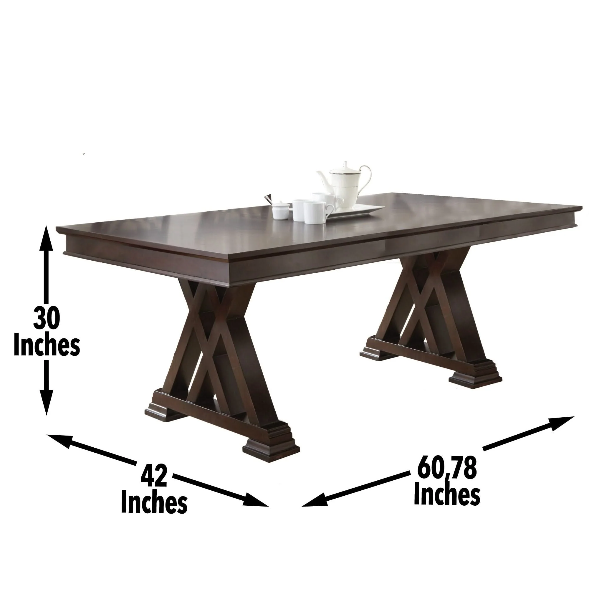 Adrian - Dining Table - Dark Brown - Image 2