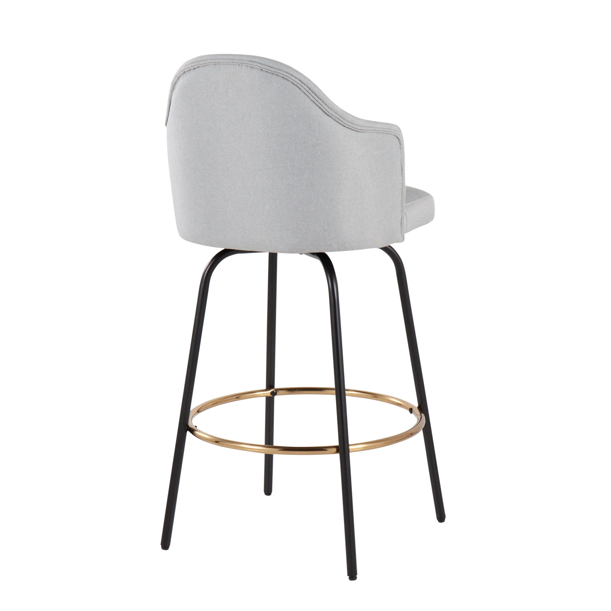 Ahoy - Contemporary Fixed Height Counter Stool Round Footrest (Set of 2) - Image 15
