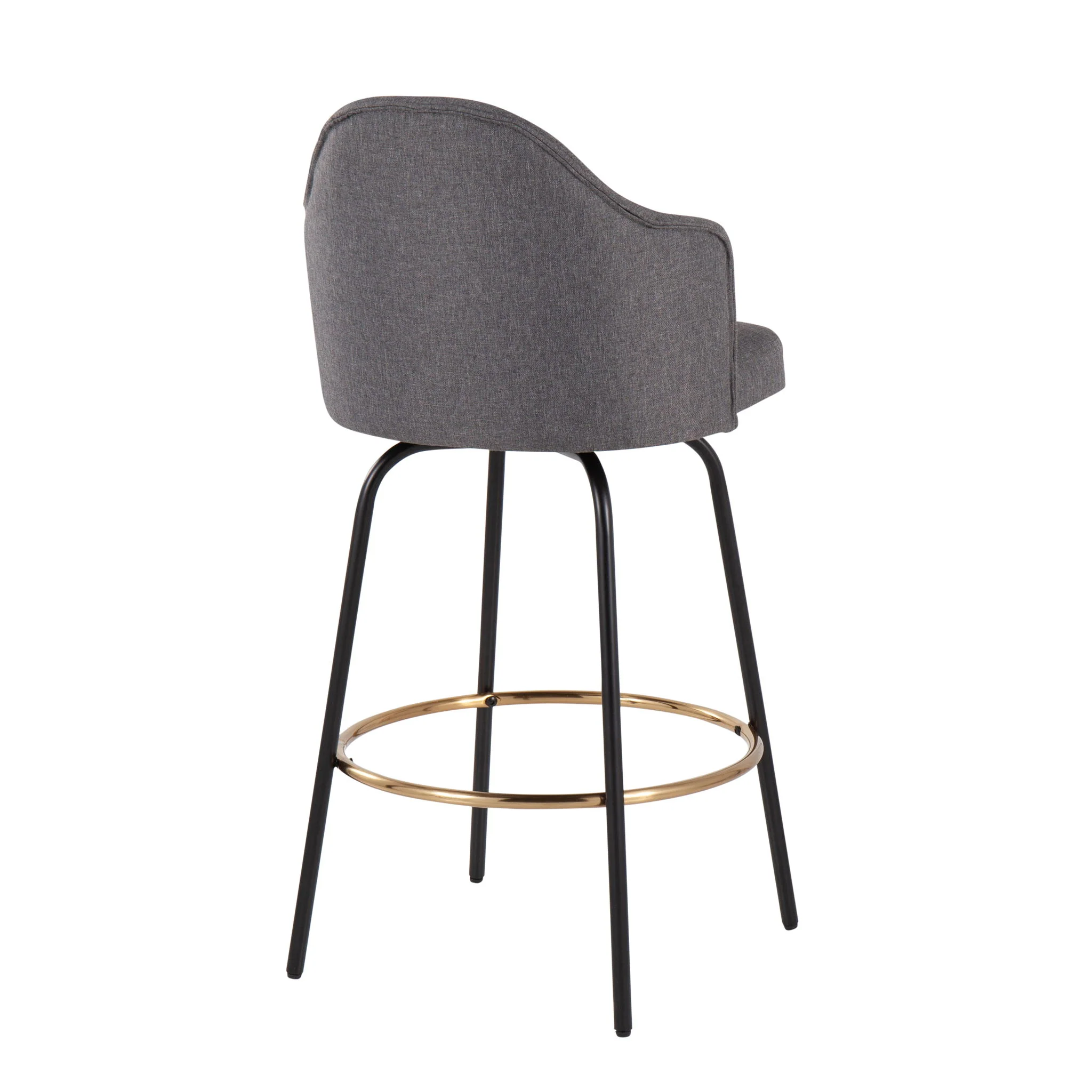 Ahoy - Contemporary Fixed Height Counter Stool Round Footrest (Set of 2) - Image 7