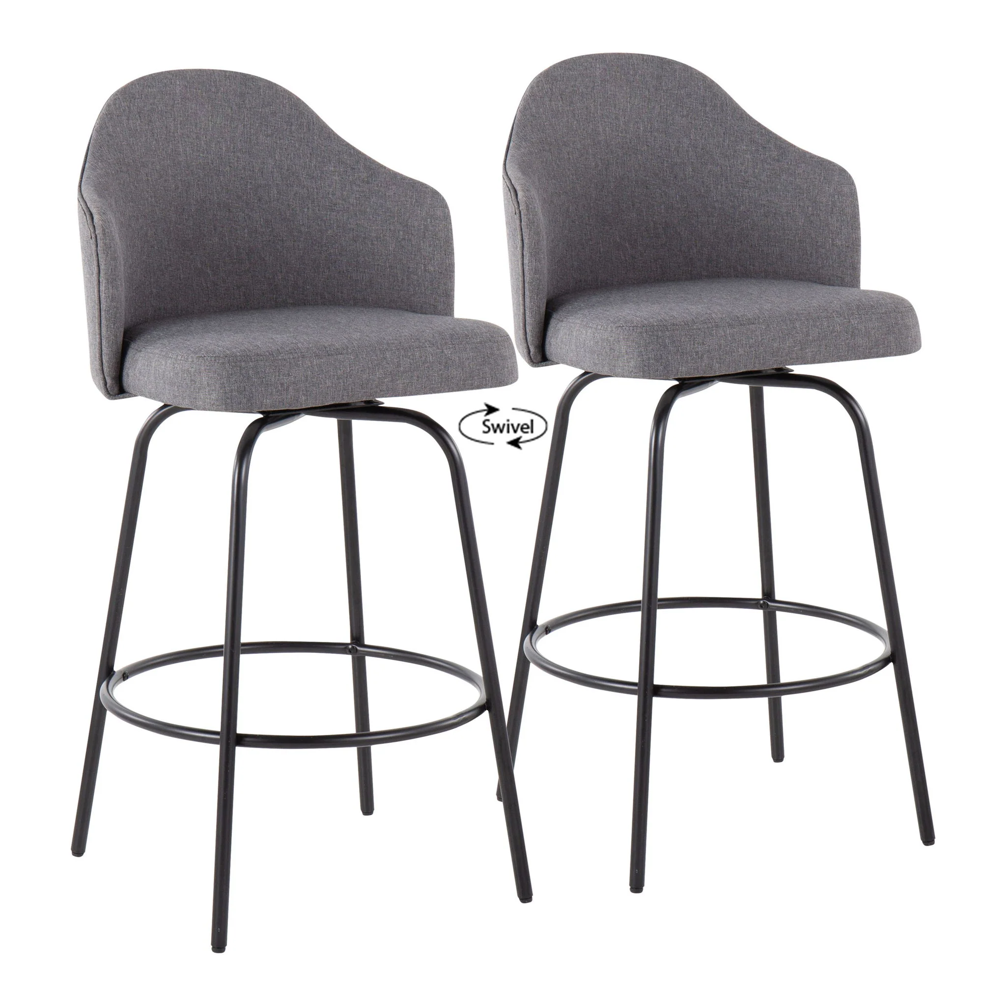 Ahoy - Contemporary Fixed Height Counter Stool (Set of 2) - Image 10