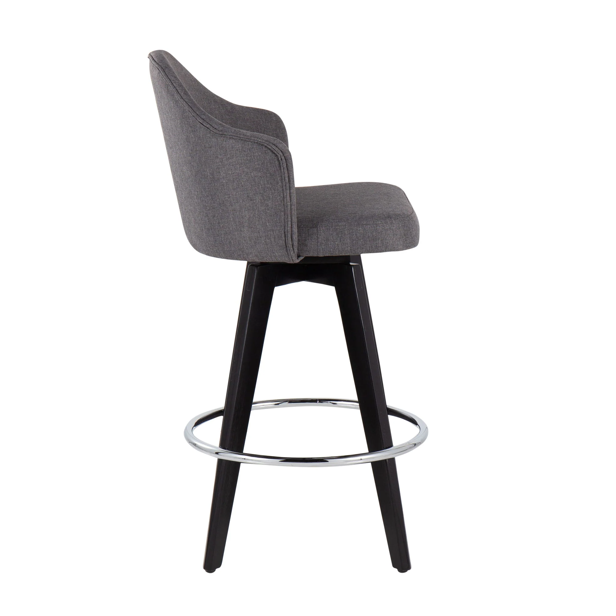 Ahoy - Contemporary Fixed Height Counter Stool With Round Footrest (Set of 2) - Image 13