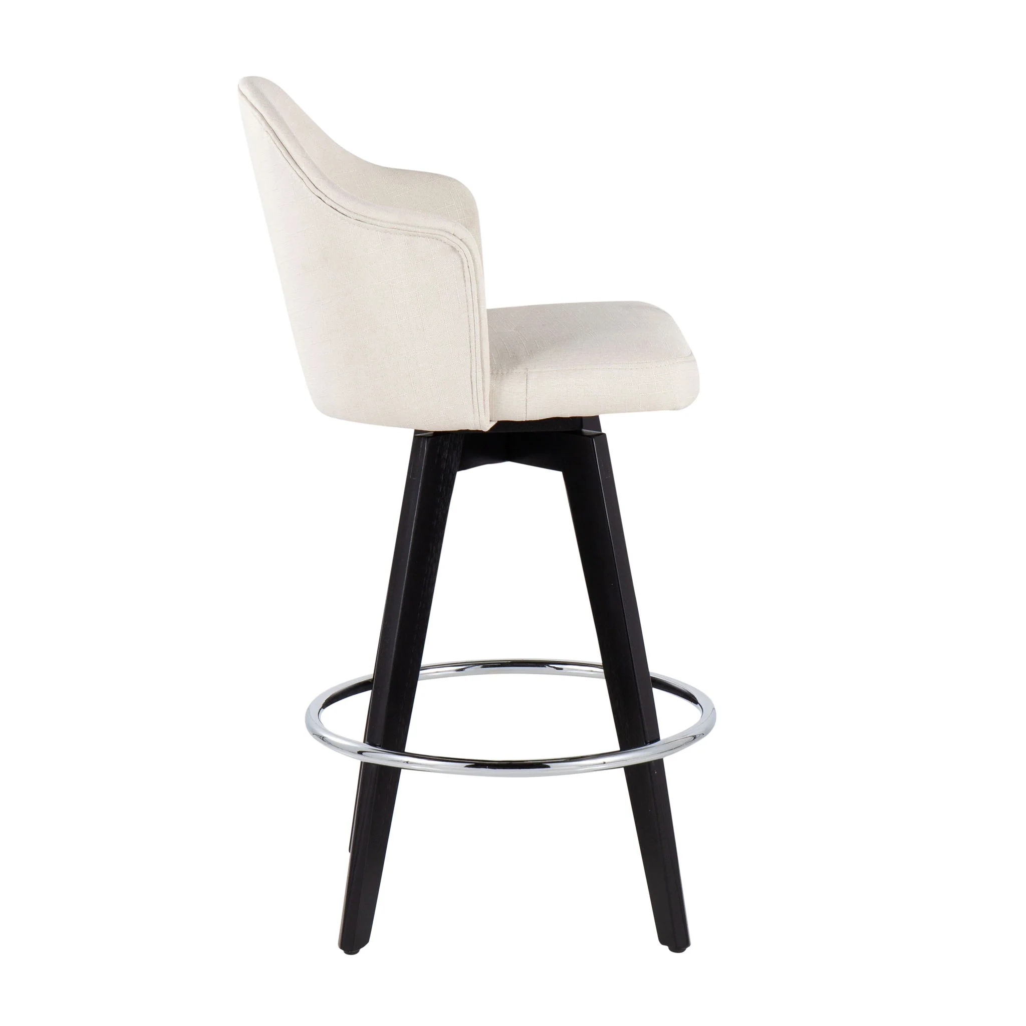 Ahoy - Contemporary Fixed Height Counter Stool With Round Footrest (Set of 2) - Image 7