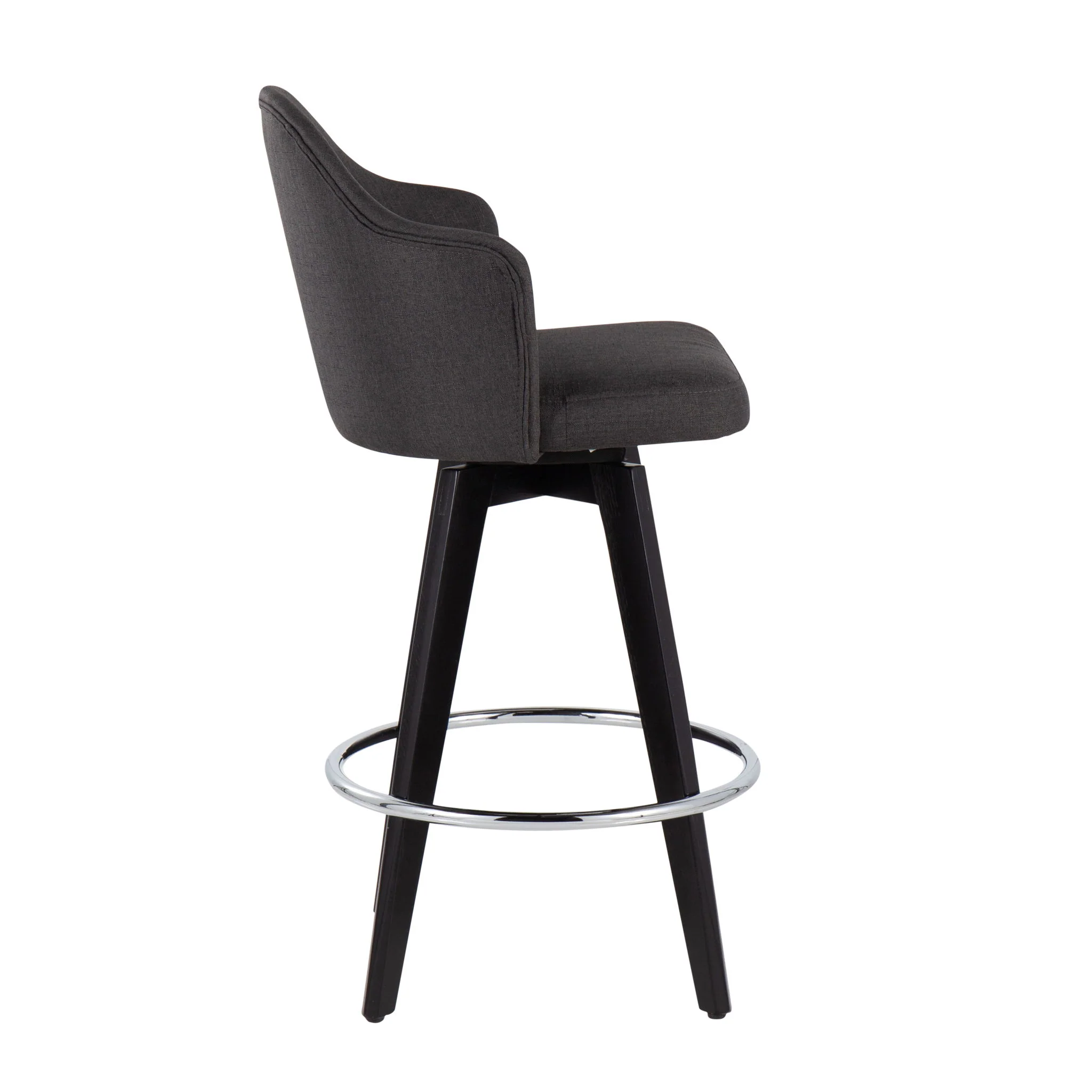 Ahoy - Contemporary Fixed Height Counter Stool With Round Footrest (Set of 2) - Image 8