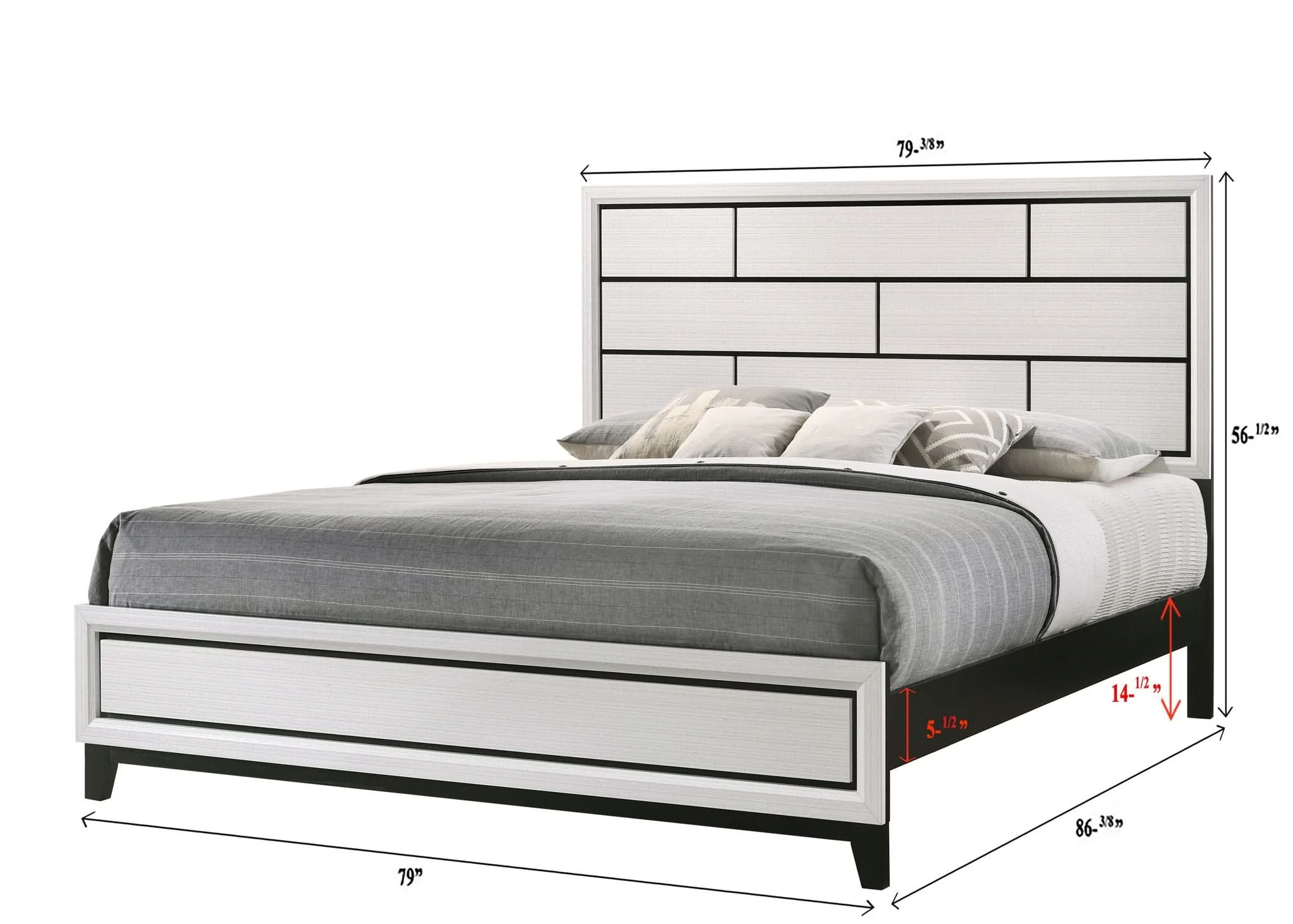 Akerson - King Bed - White - Image 2