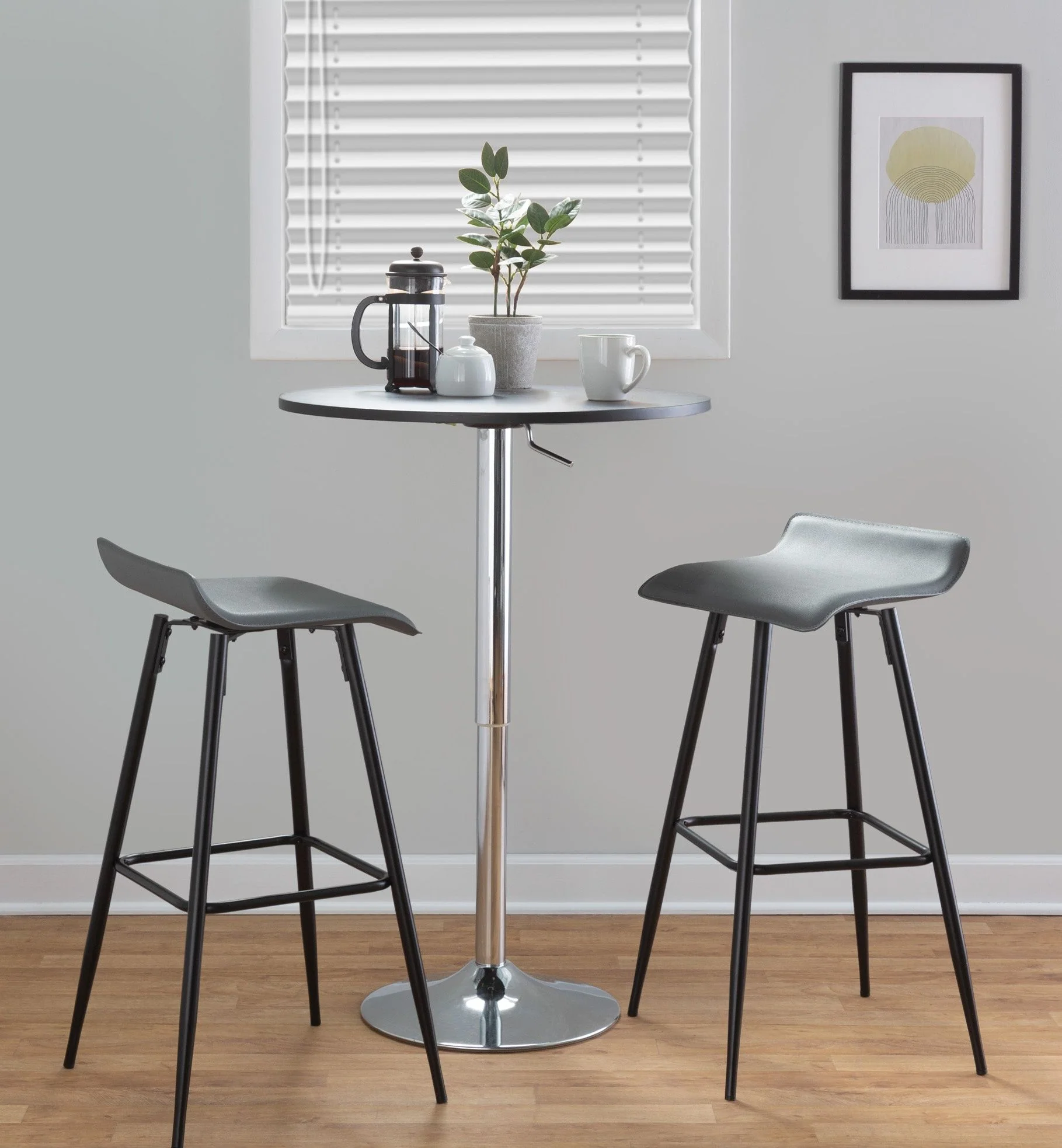 Ale - Contemporary Fixed-Height Bar Stool (Set of 2)