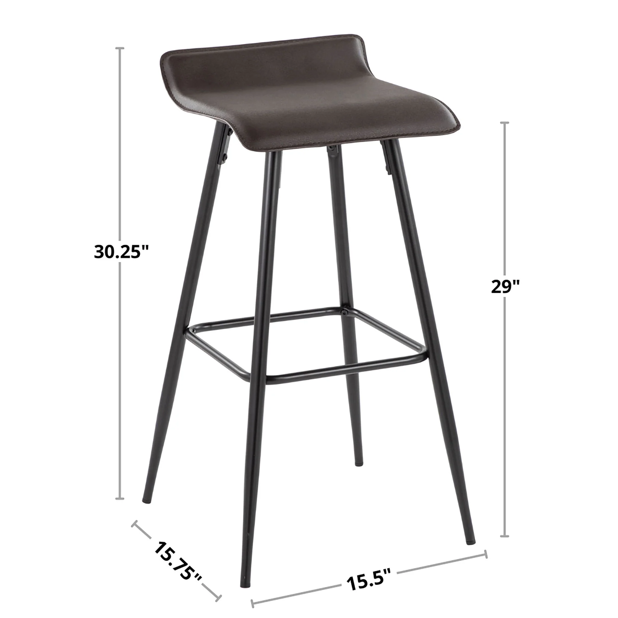Ale - Contemporary Fixed-Height Bar Stool (Set of 2) - Image 11