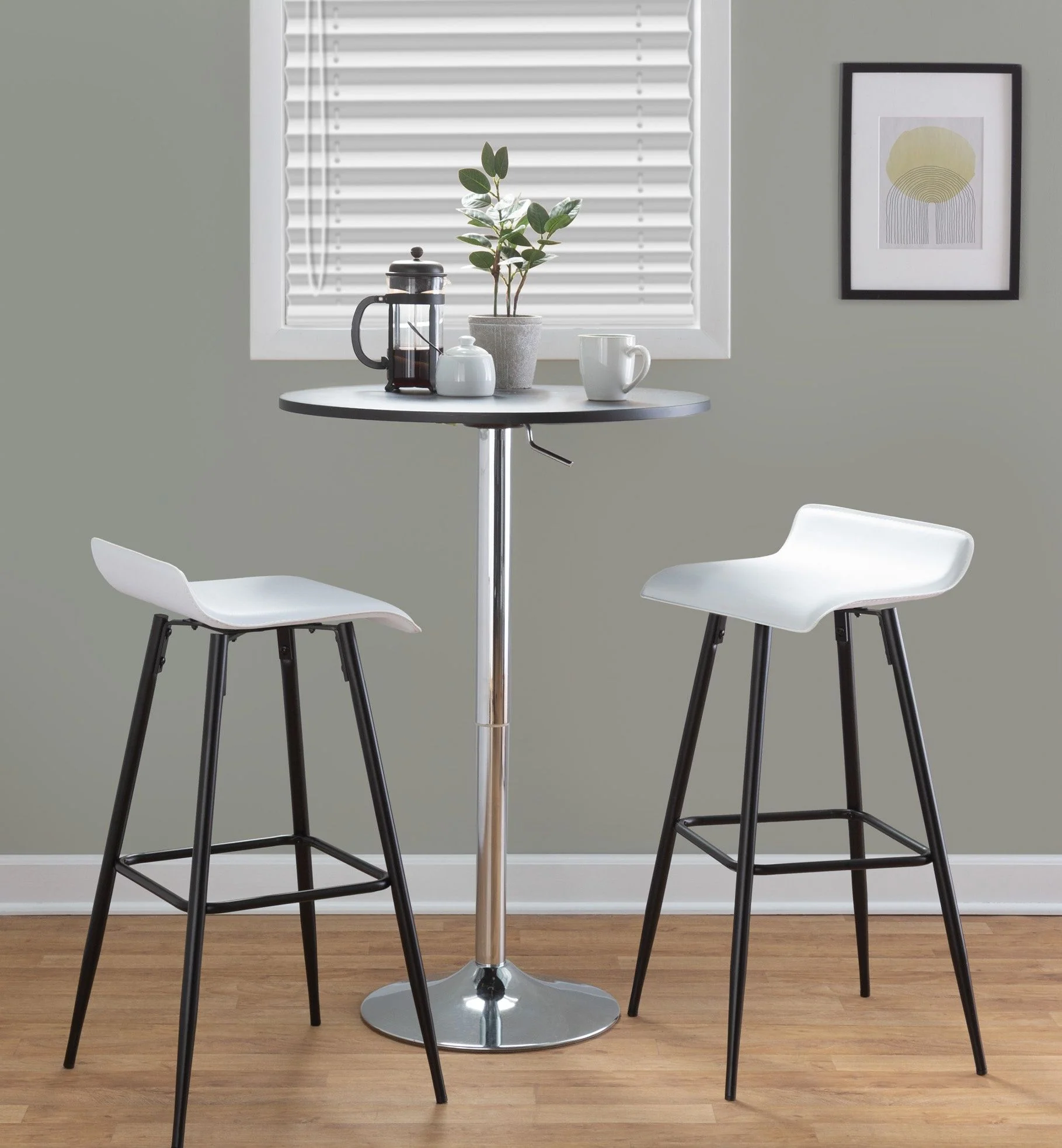 Ale - Contemporary Fixed-Height Bar Stool (Set of 2) - Image 2