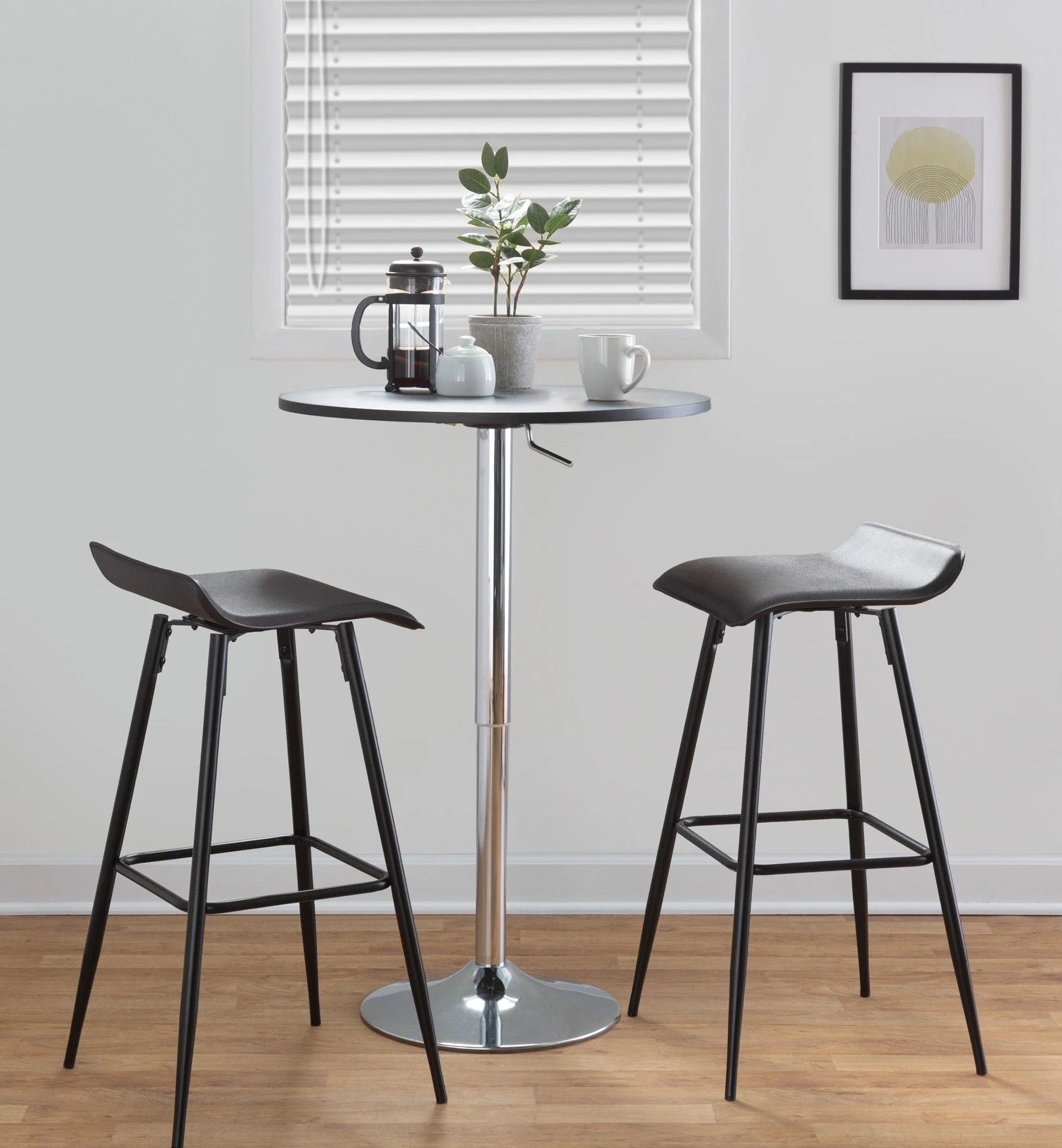 Ale - Contemporary Fixed-Height Bar Stool (Set of 2) - Image 3