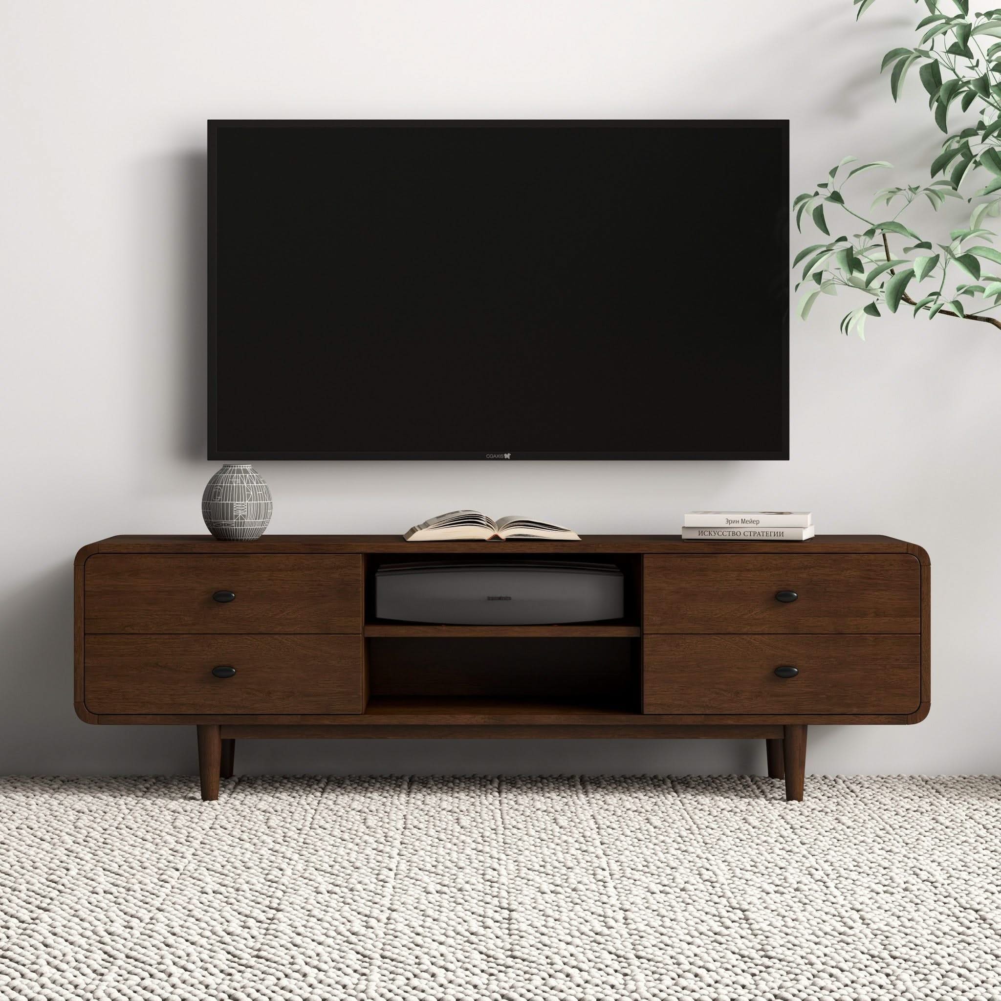 Alexa - TV Stand - Dark Brown / Wood - Image 2
