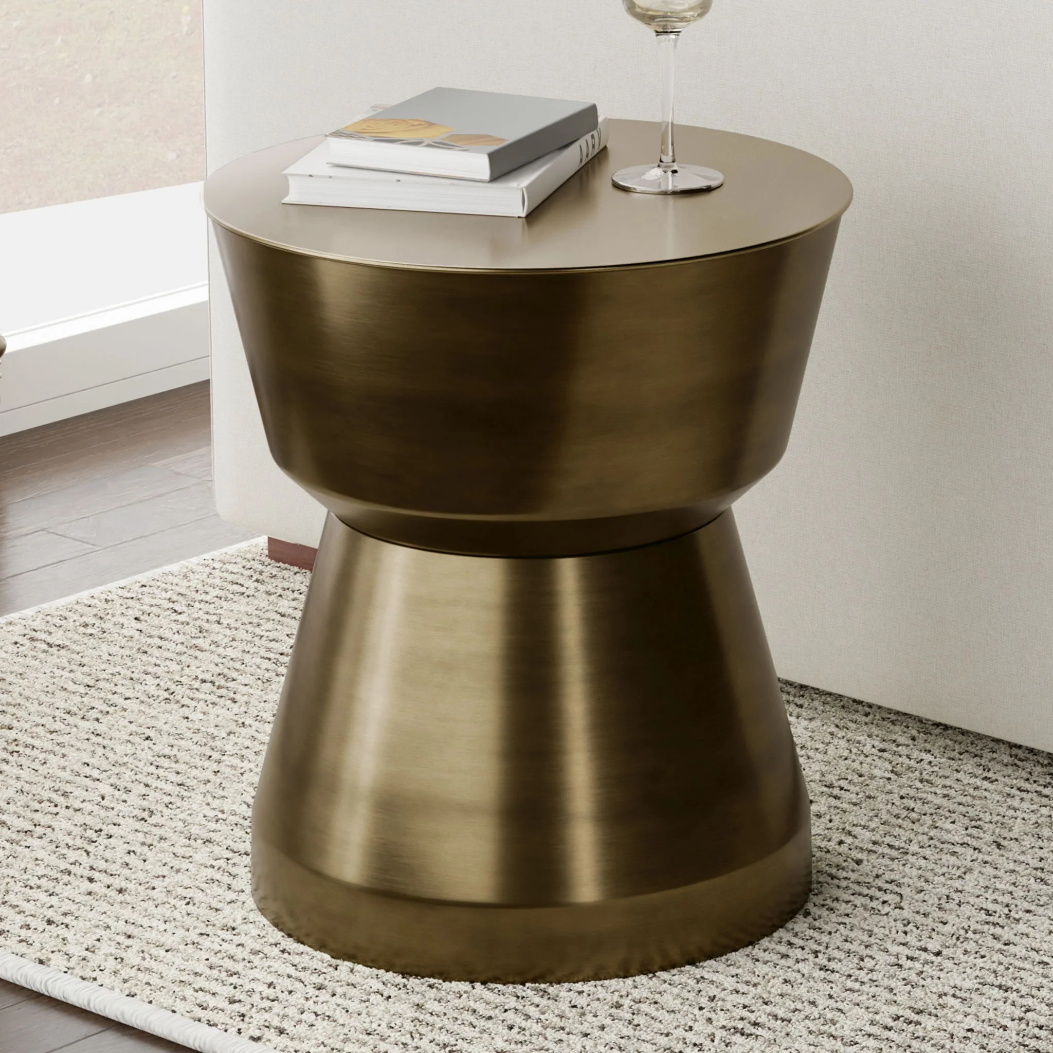 Allegra - Side Table - Antique Brass - Image 4