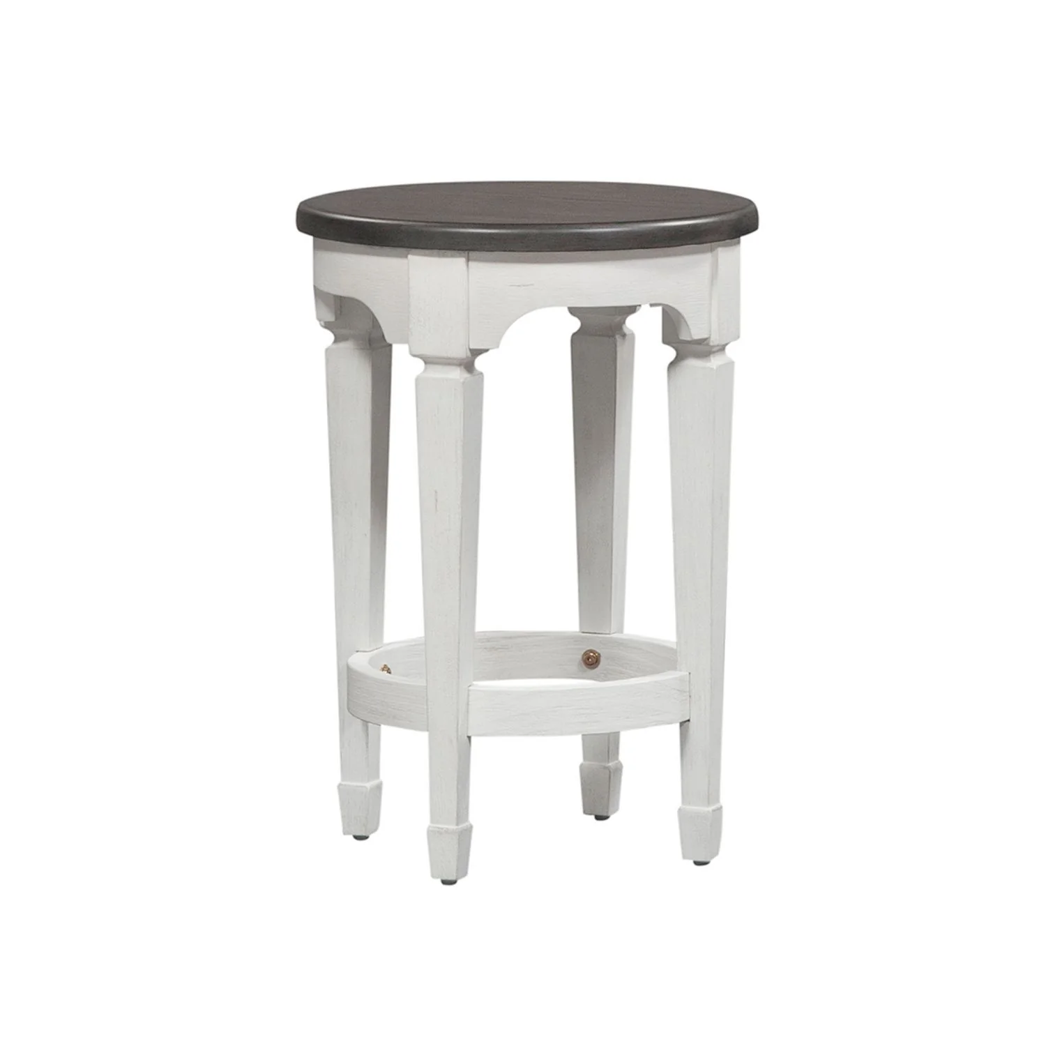 Allyson Park - 4 Piece Dining Room Set - Wirebrushed White / Charcoal - Image 3