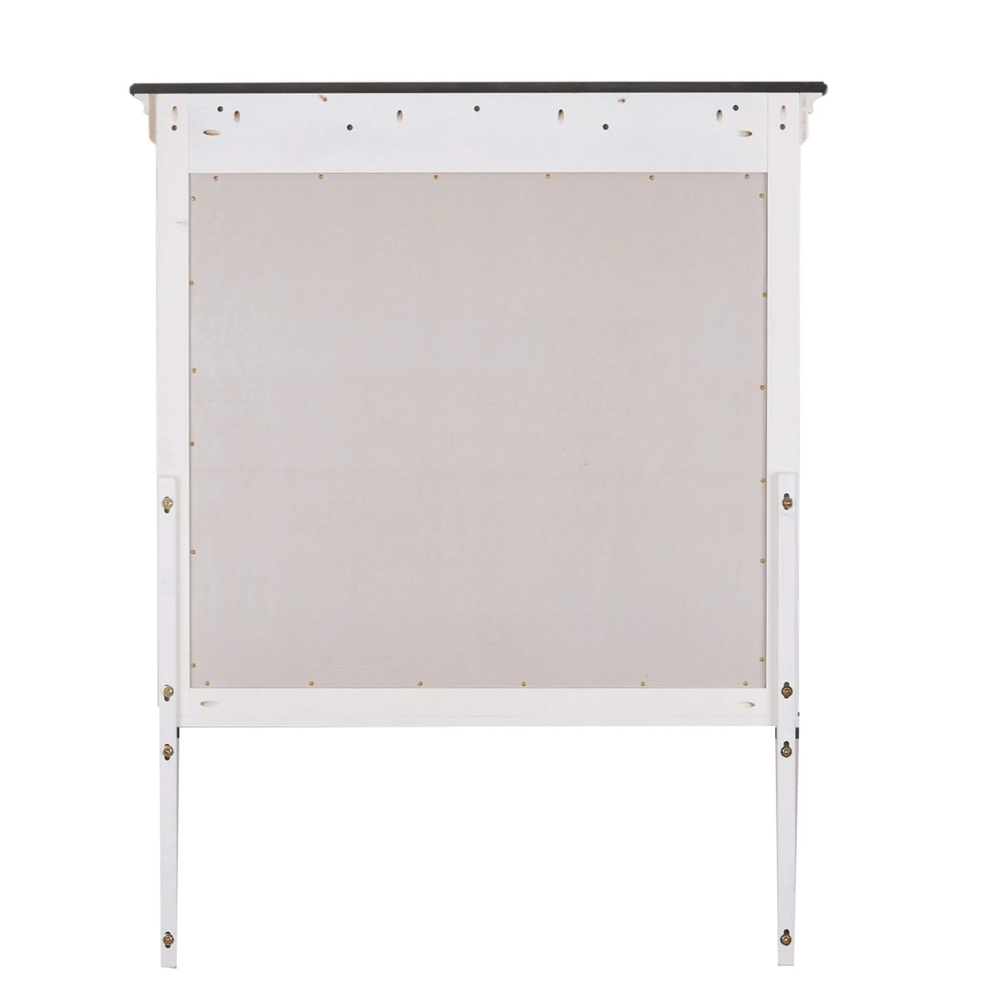 Allyson Park - Crown Mirror - Wirebrushed White / Charcoal - Image 2