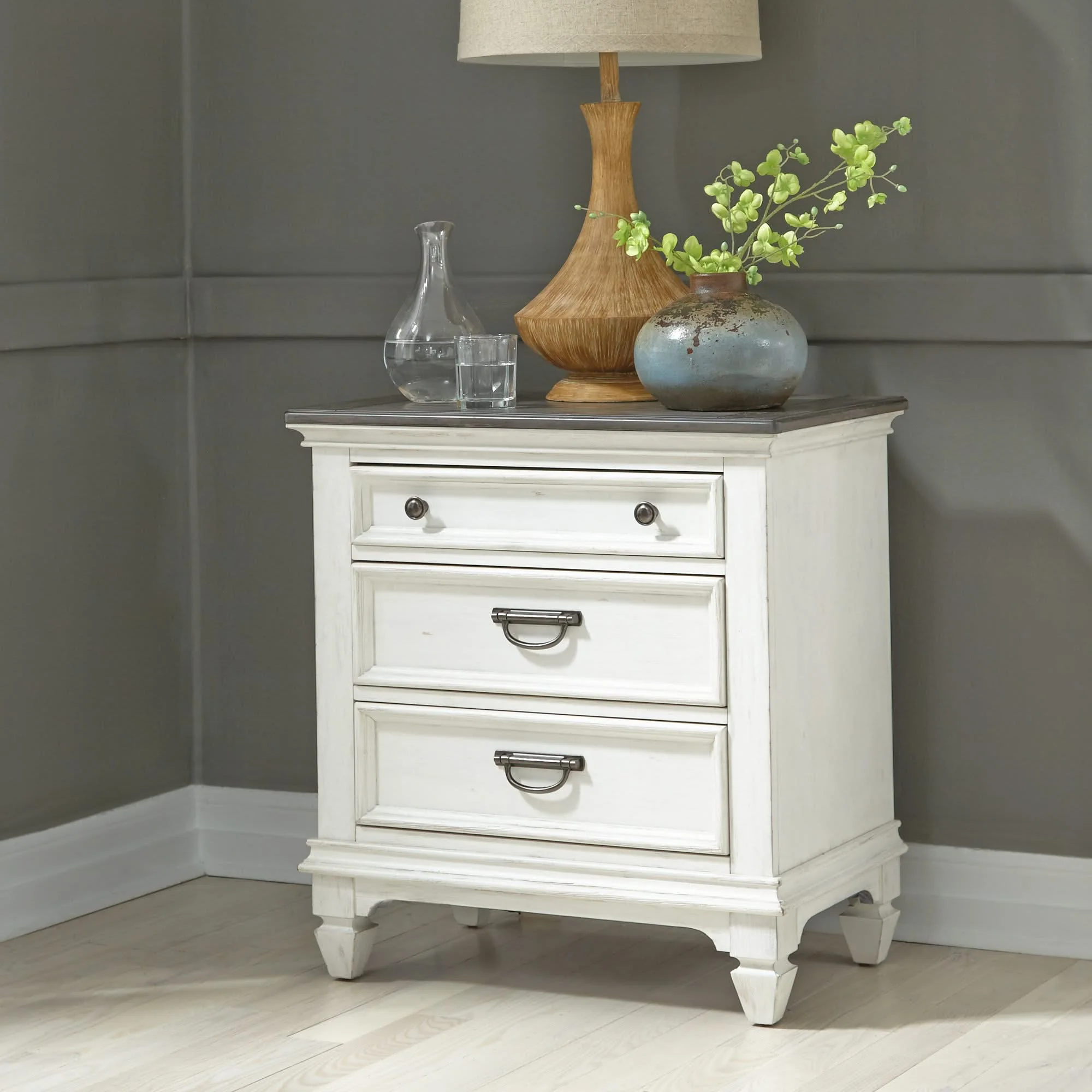 Allyson Park - Nightstand w/ Charging Station - Image 2